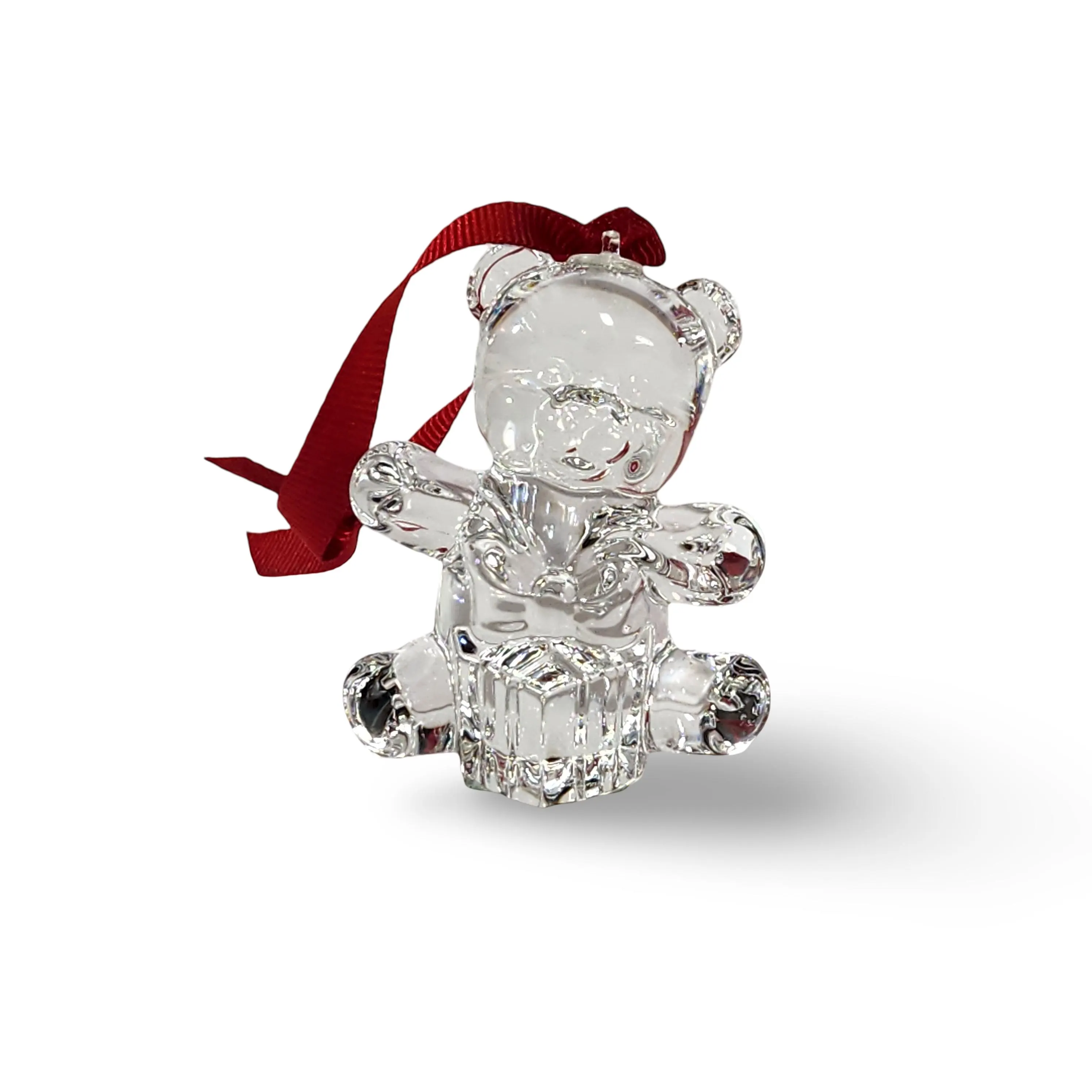 Waterford Marquis Crystal Teddy Bear Christmas Ornament - 1998 Ltd Ed 100th Anniversary Endearments Series - image 5