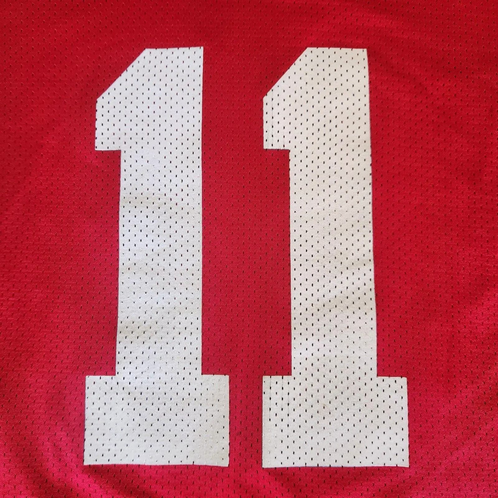 Vintage Ohio State Buckeyes Football Shirt - Red OSU Team Jersey - Sz M 100% Poly - image 4