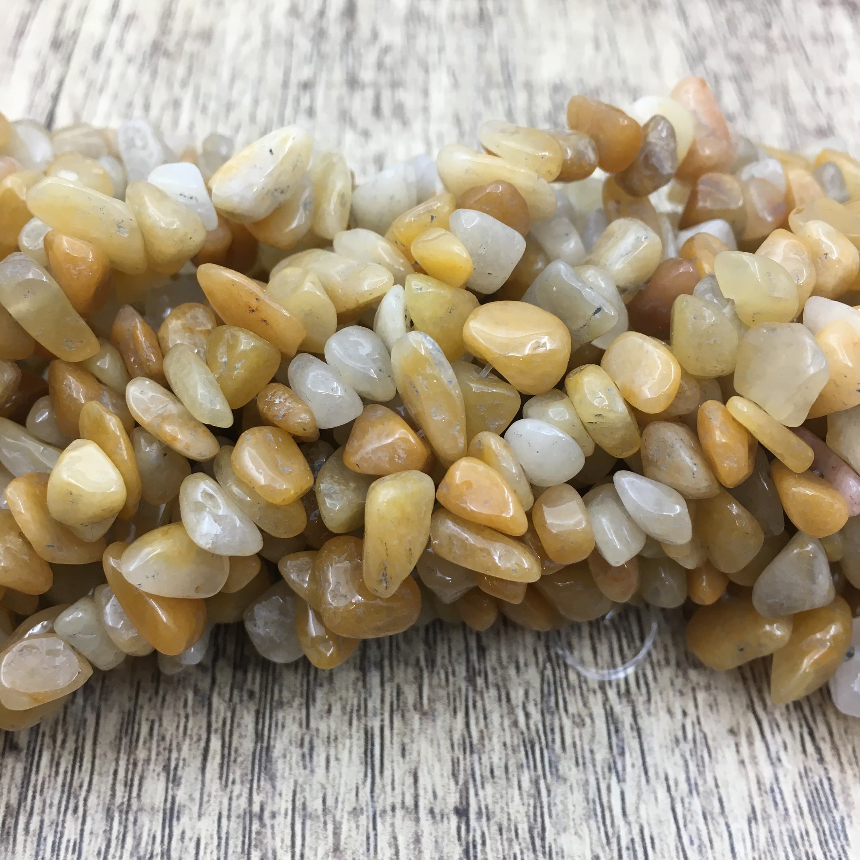 Yellow Agate Chips, Natural Color Bead, Natural Stone,5x8mm 12x8mm Beads, 32'' Long Full Strand, Semiprecious Gemstone, Wholesale Beads - image 5