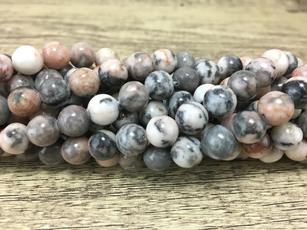 Pink Zebra Jasper, 6mm Natural stone, Jasper stone gem stone, Round pink jasper stone, Pink Zebra Jasper stone, Canadian Supplier