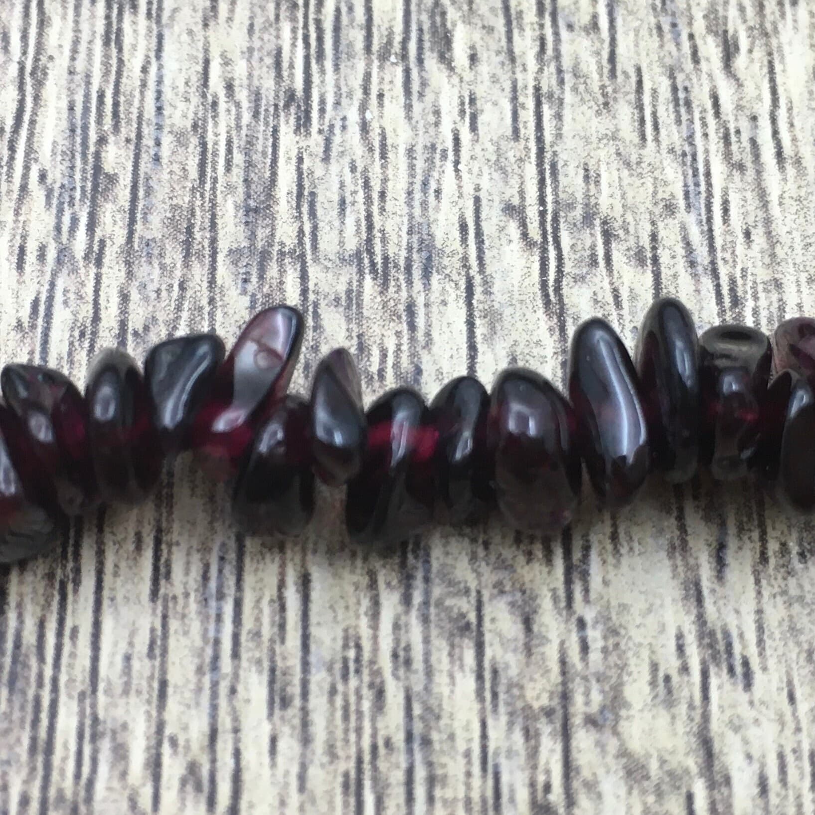 Garnet Chips, Natural Color Bead, Natural Stone, 5x8mm , Full Strand, Semiprecious Gemstone, Wholesale Beads, Summer Jewelry - image 4