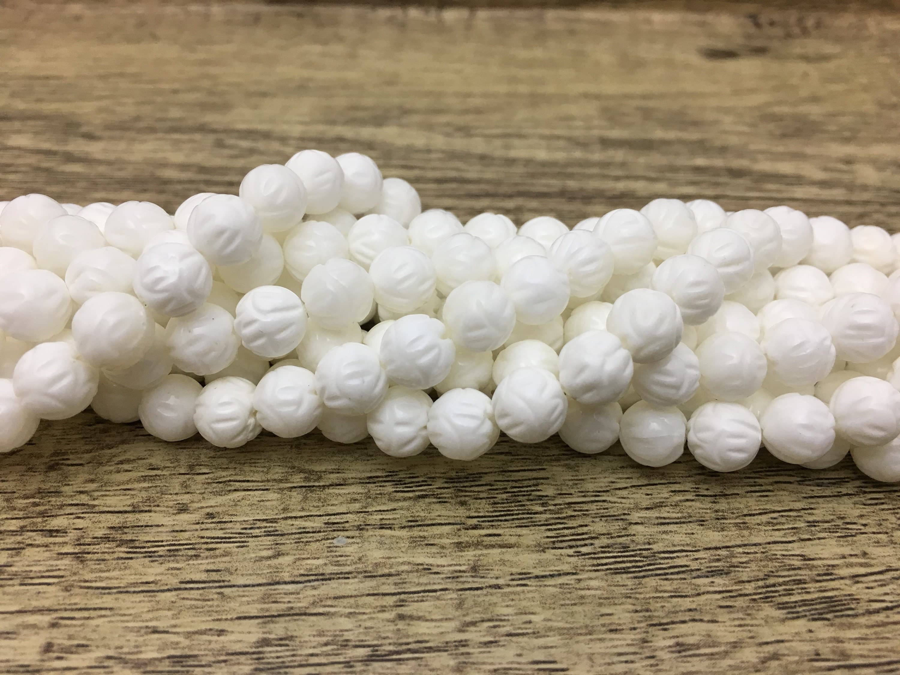 White tridacna, Flower carved beads, white shell bead, clam shell,  round shell beads 12mm clam shell bead, Canadian supplier