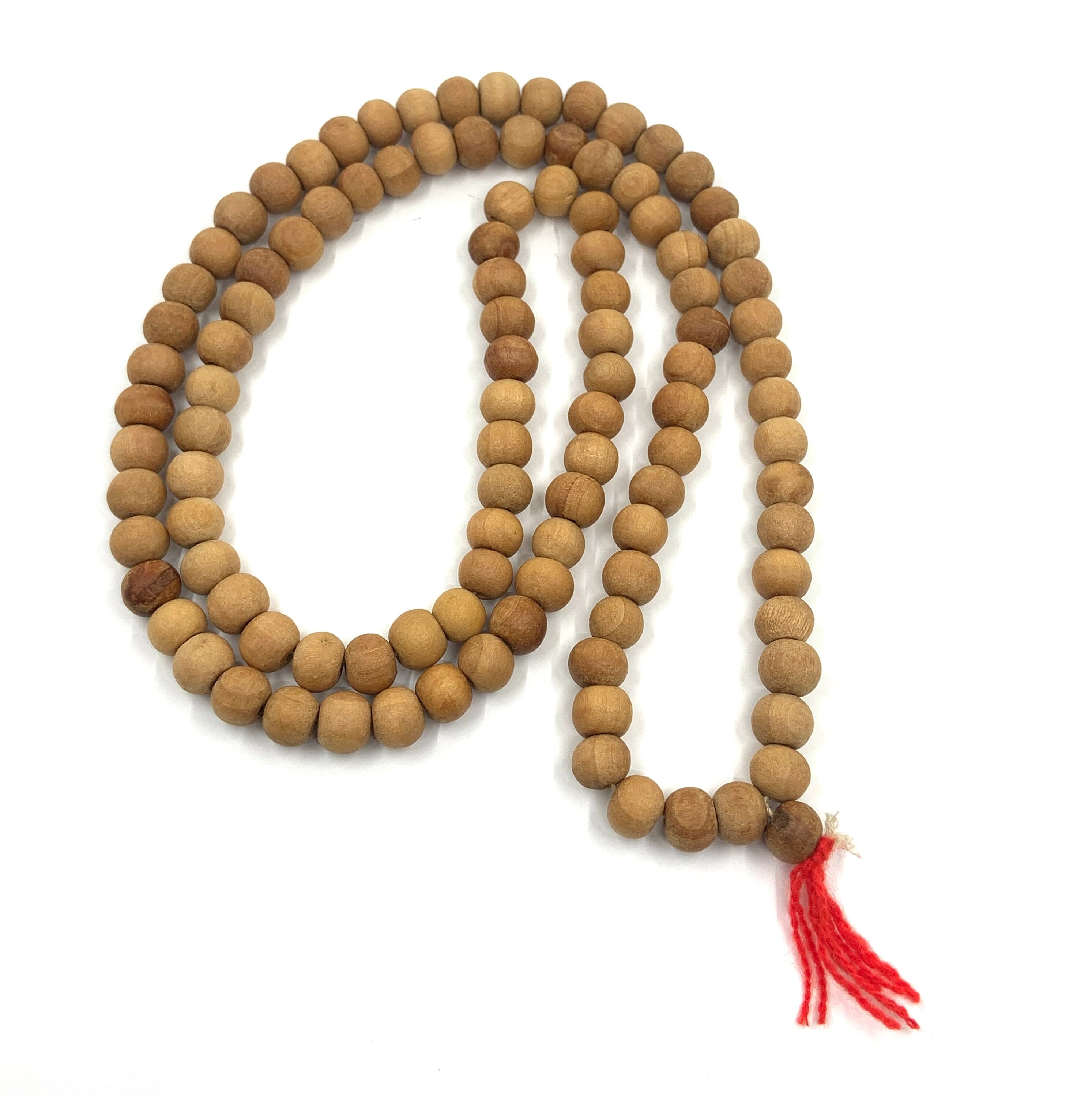 Sandalwood Mala Necklace, 6mm, 8mm, 10mm, Sandalwood Rosary, Meditation Prayer Beads - image 3