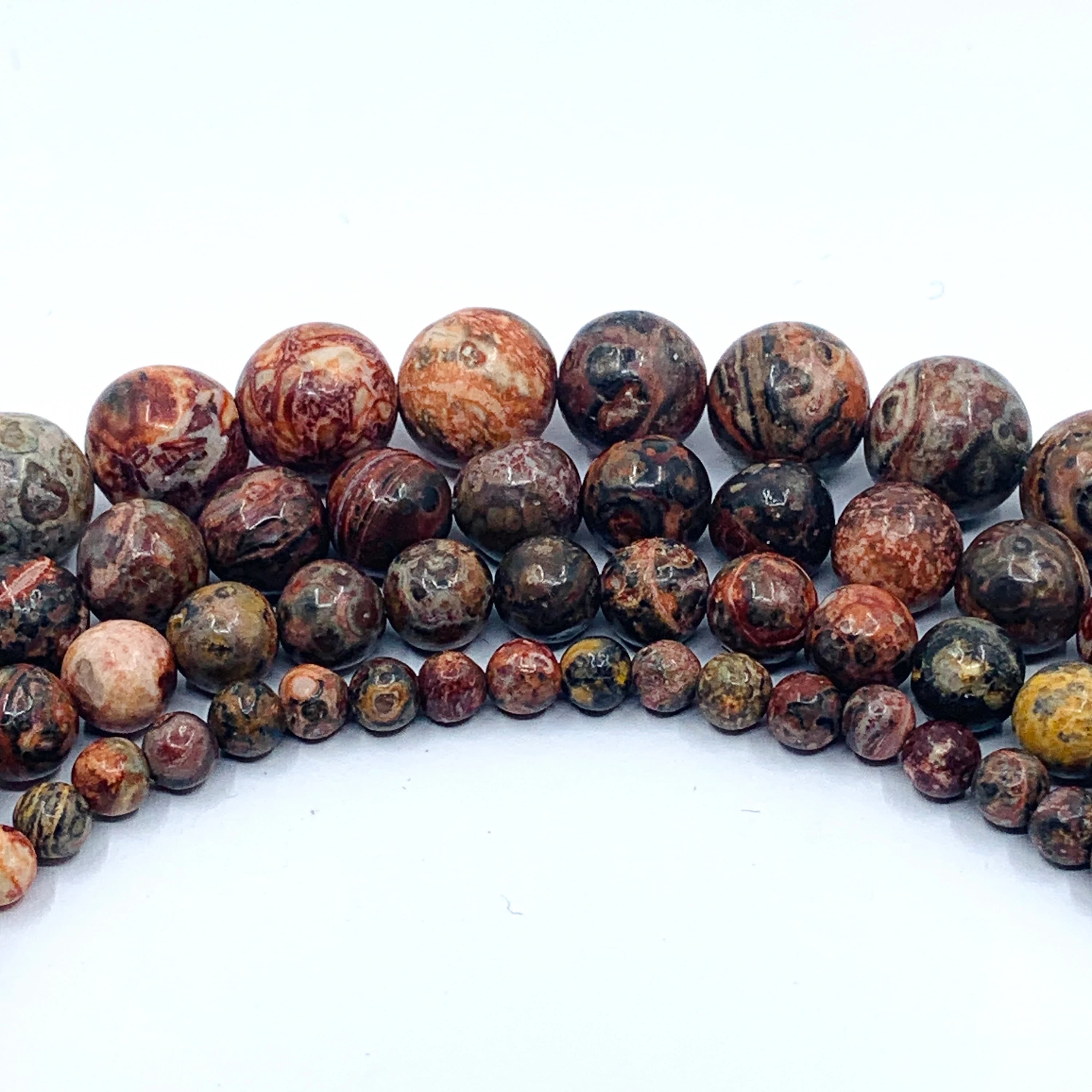 Leopard Jasper, Natural Stone, Healing Stone, Polished Beads, Bellaire Wholesale, Canadian Supplier, Unique Gemstone, Jewelry Making
