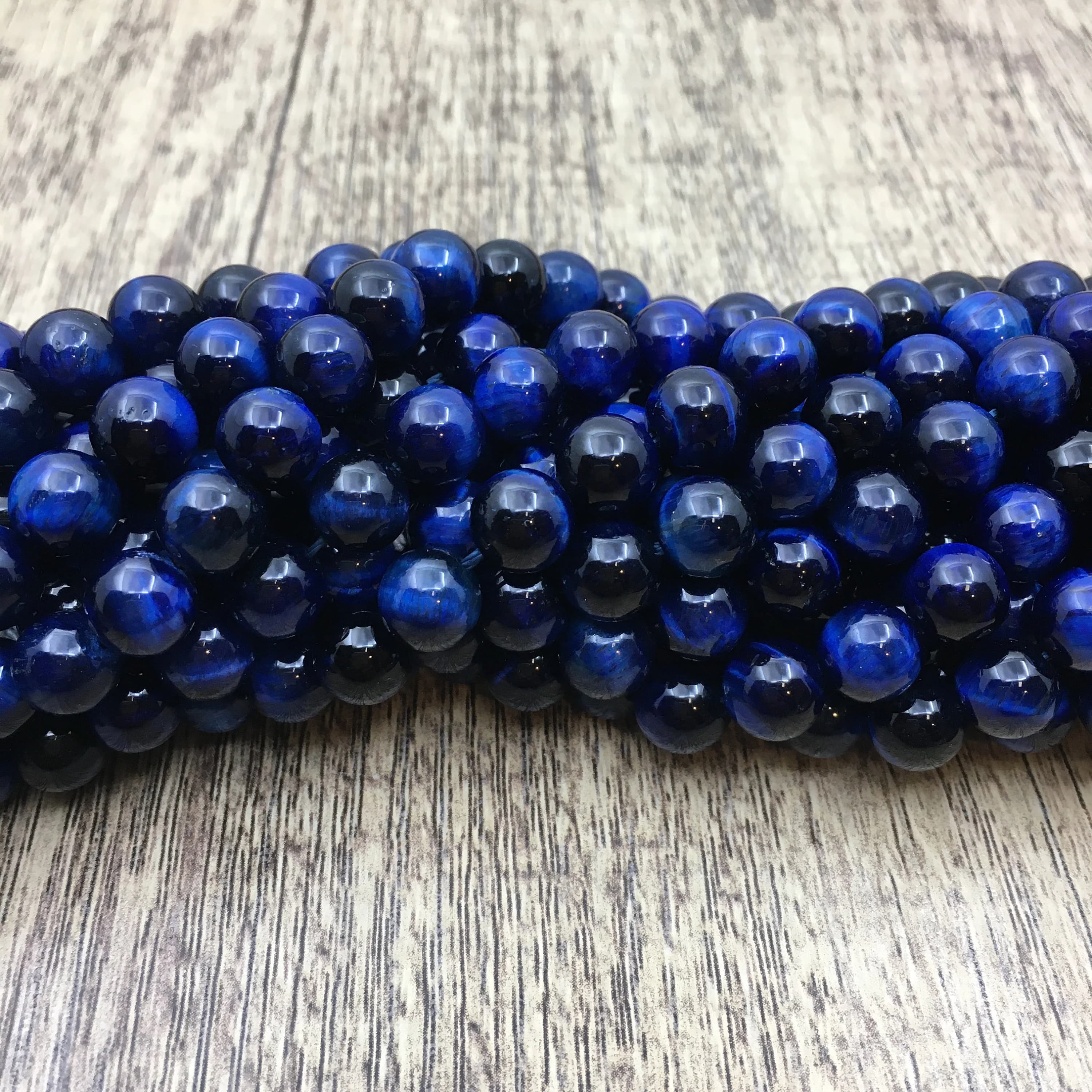 Blue Tiger Eye beads, 4mm, 6mm, 8mm, 10mm, 12mm, 14mm, 16mm, Gemstone, semi precious stone, bulk buy, Canadian Wholesale Supplier - image 3