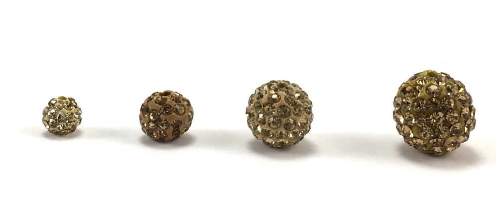 10mm Dull Gold Rhinestone Bead, 10mm Disco bead, Dull Gold bead, 10mm Dull Gold beads, crystal bead, small crystal bead, Canadian Supplier - image 5