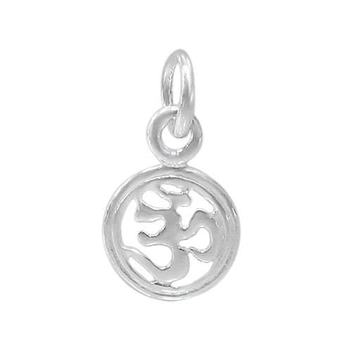 Om Charm, Sterling Silver, Om Charm, Yoga Charm, 925 silver yoga charm, Zen charm, Meditation Charm,  Charms, Canadian Supplier,