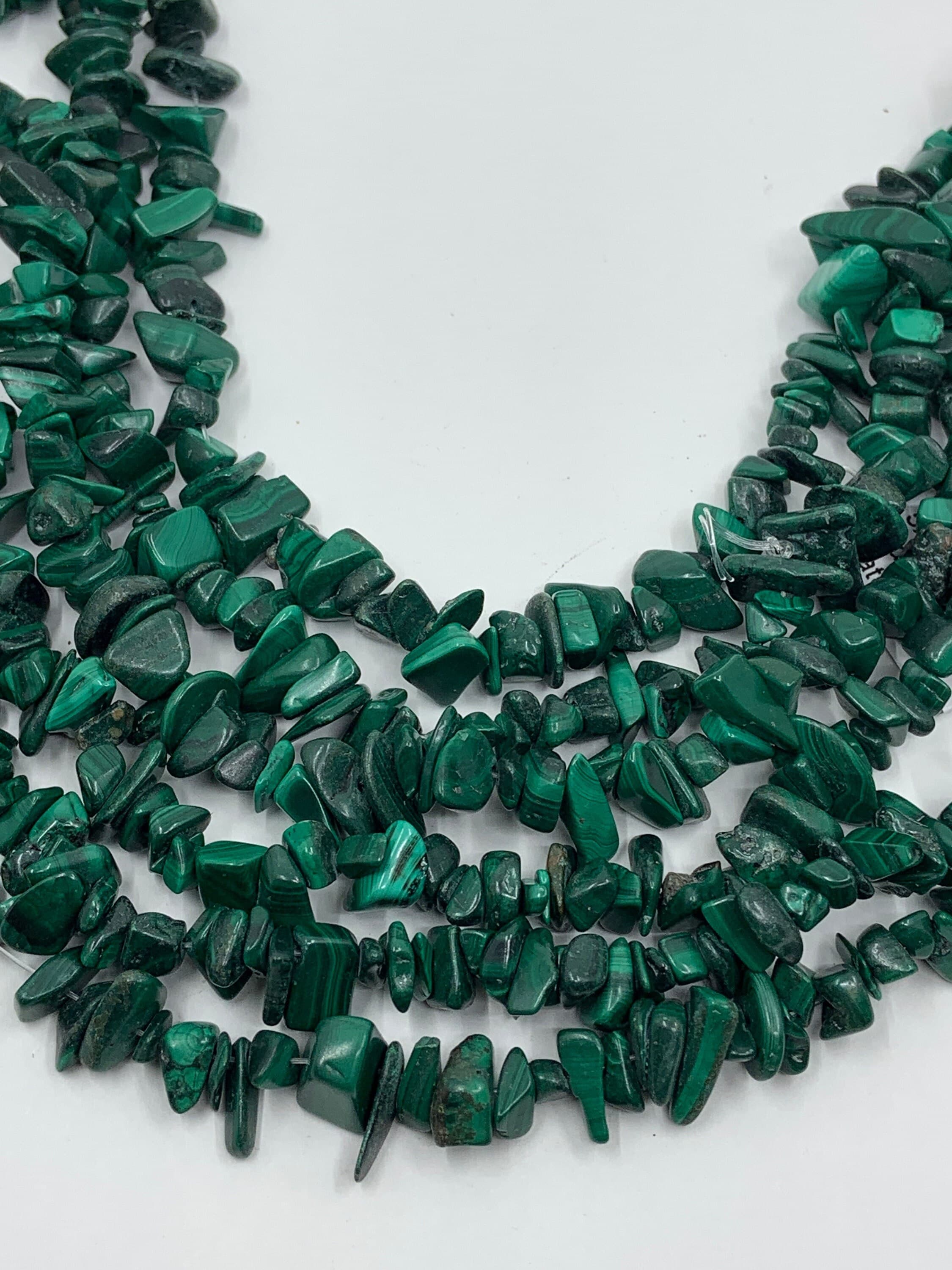 Malachite Bead Chips, Natural Stone Bead, Crystal Gemstone Chips, 8x12mm, Full Strand, Semi precious Gemstone, Wholesale Beads, Supplier