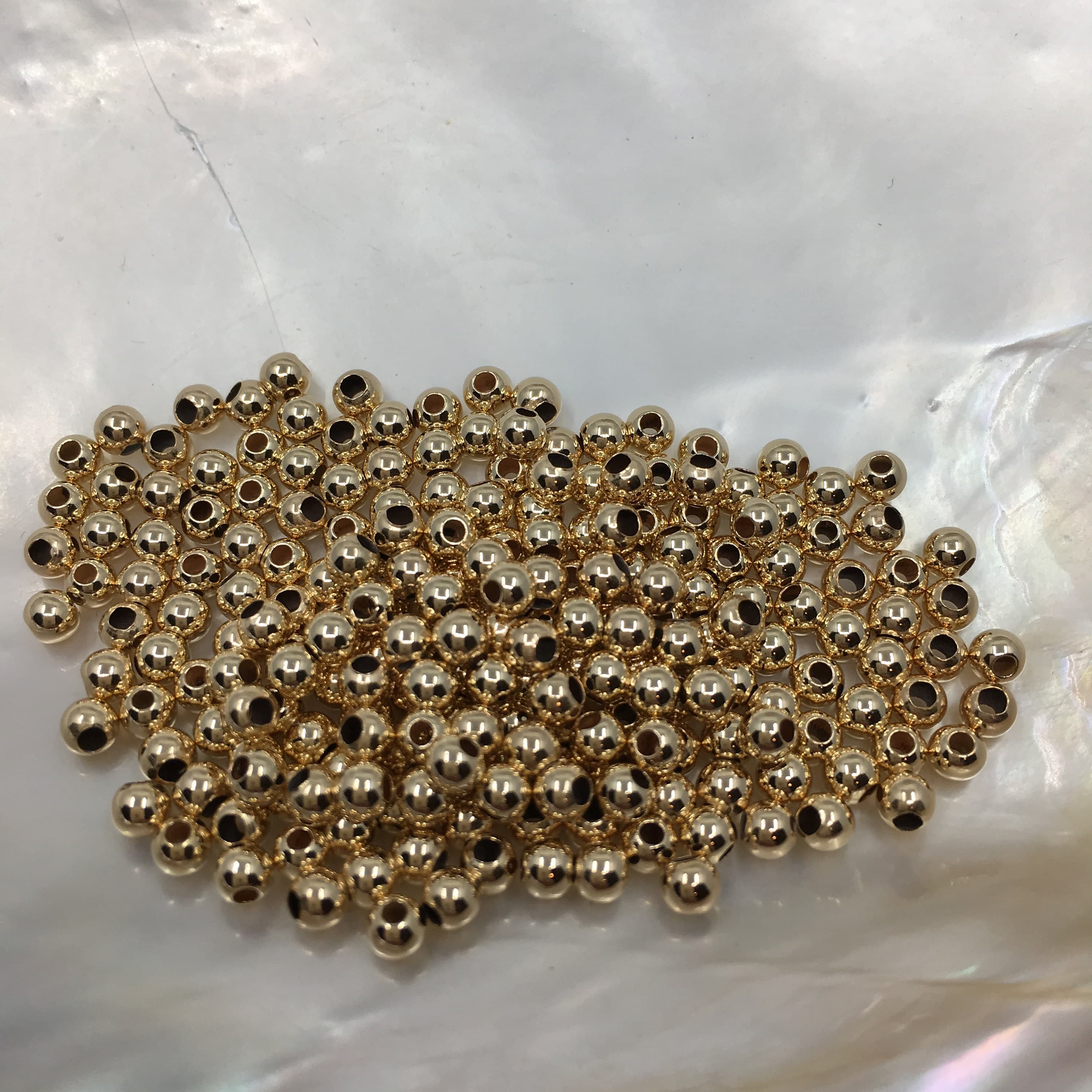Gold filled 1/20 14K, 10mm Gold filled, 14K  Bracelet, Gold Filled Beads, Gold filled loose beads, 14K Canadian company, 1 Pc - image 3