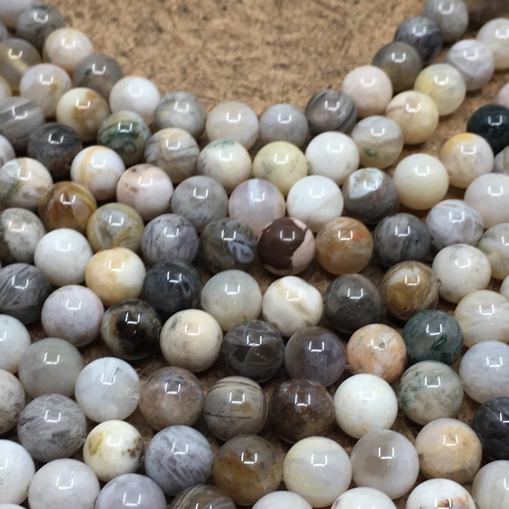 Bamboo Agate Stone Beads, 4mm, 6mm, 8mm, 10mm, Canadian Supplier, Bulk Buy Healing Stone, Beading Supplier - image 4