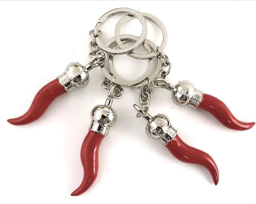 Italian Red Horn Key Chain, Cornicello, Mano Cornuto, Italy Horn, Italy Horn Red, Italy Keychain, Bellaire Wholesale, Bulk Buy Keychains - image 4