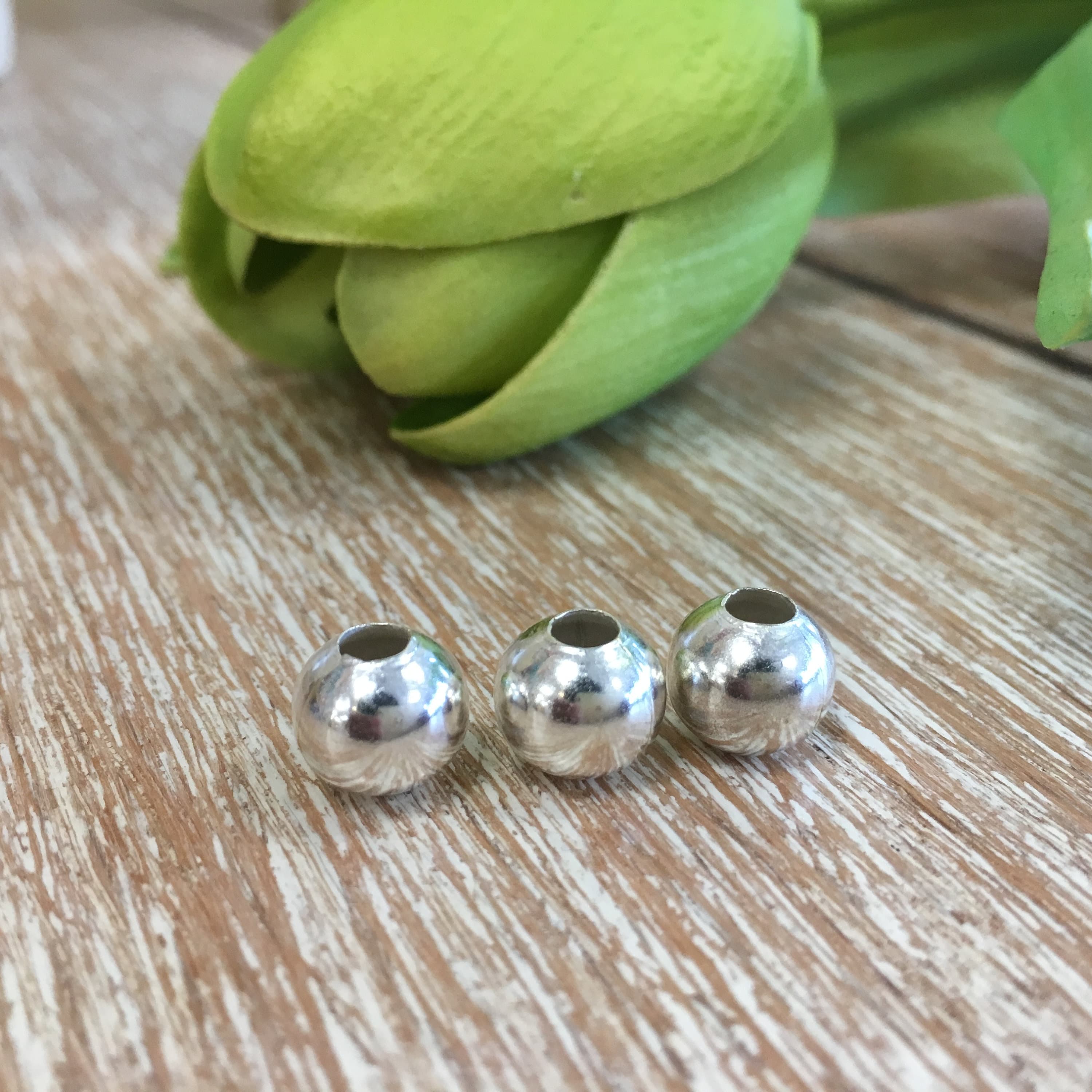 Bead Spacer, Alloy Round Beads, Alloy Spacer Beads, Smooth Polished Alloy Beads, Silver Plated Beads with Seam, 10mm beads, 12mm round beads