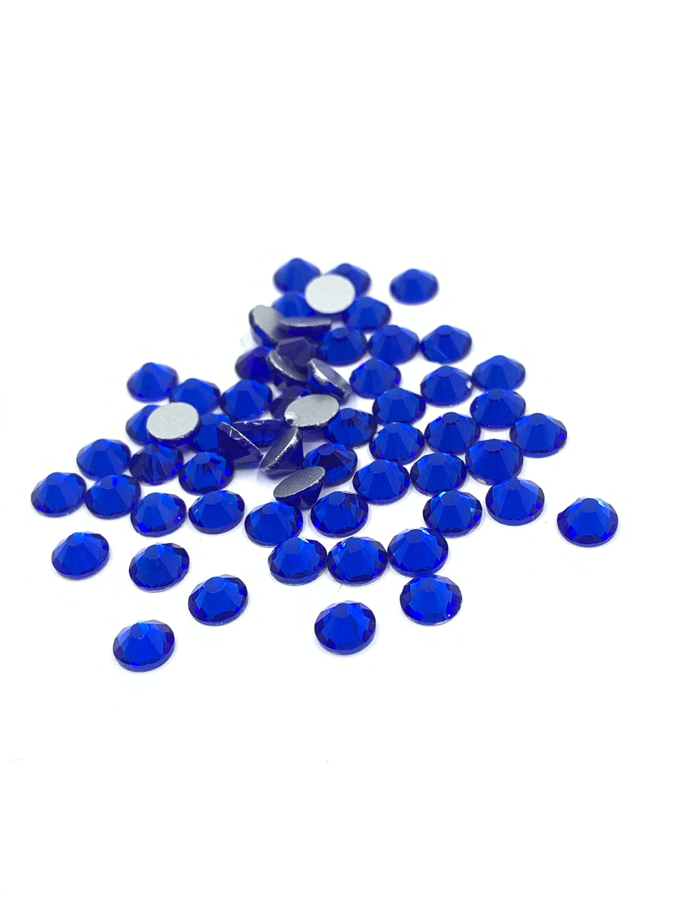 Royal blue rhinestone flat back crystals