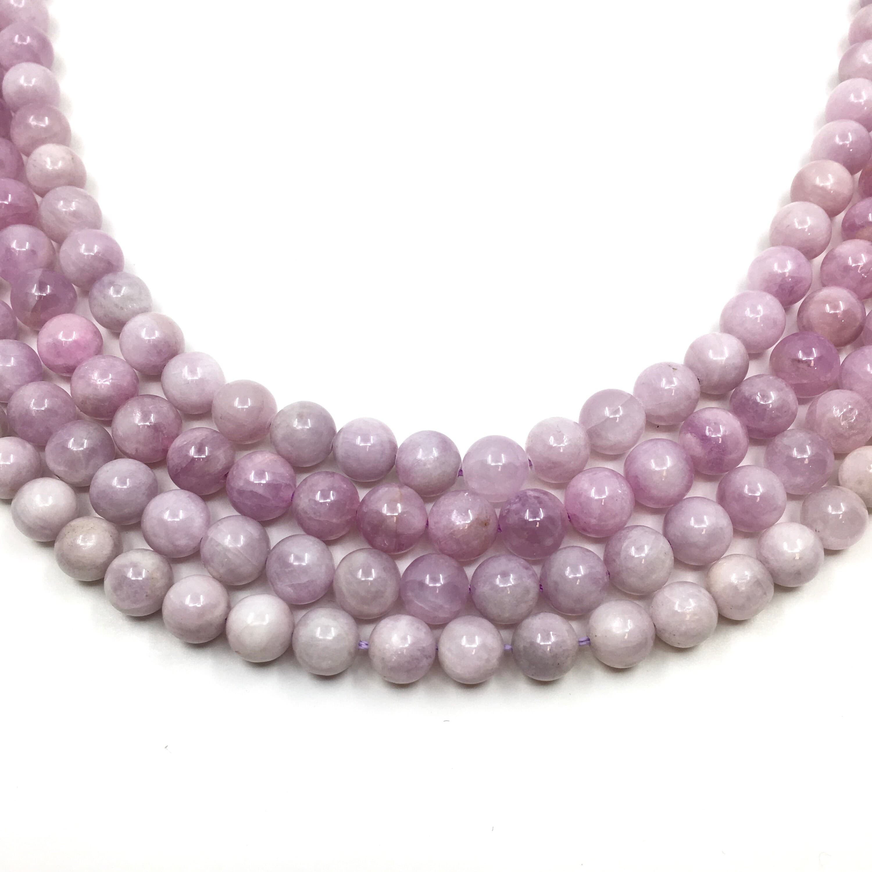 Kunzite Bead, Natural Stone Bead, 6mm, 8mm, 10mm, Good Luck Stone, Natural Stone, Canadian Supplier, Bellaire Wholesale, Bulk Buy, Healing - image 4