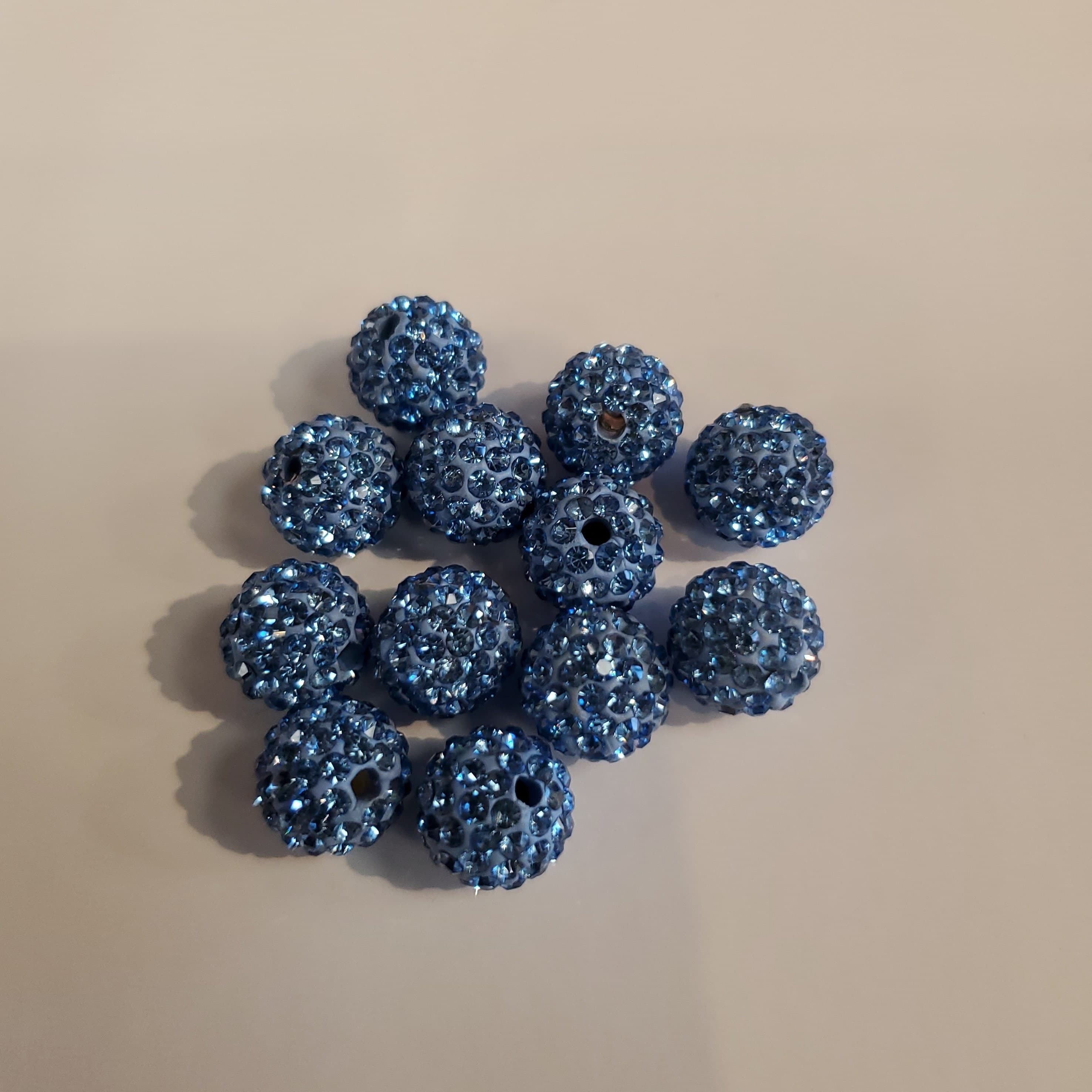 10mm Sapphire Blue, 4 Beads per order
