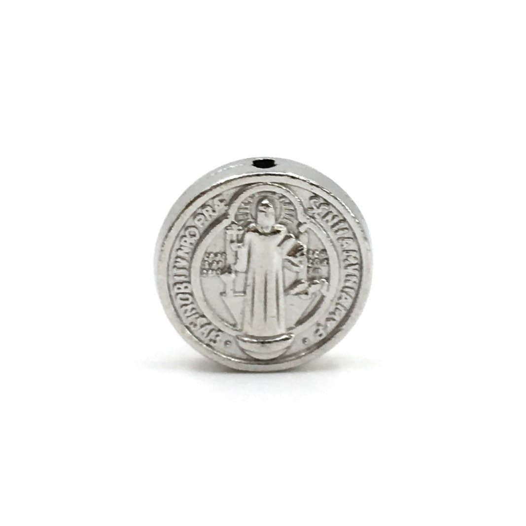 Saint Benedict Beads, Alloy Religious Beads, Religious beads, 10Pc, Rhodium Beads, Bellaire Wholesale, Wholesale Religious Beads, Bulk Buy - image 4