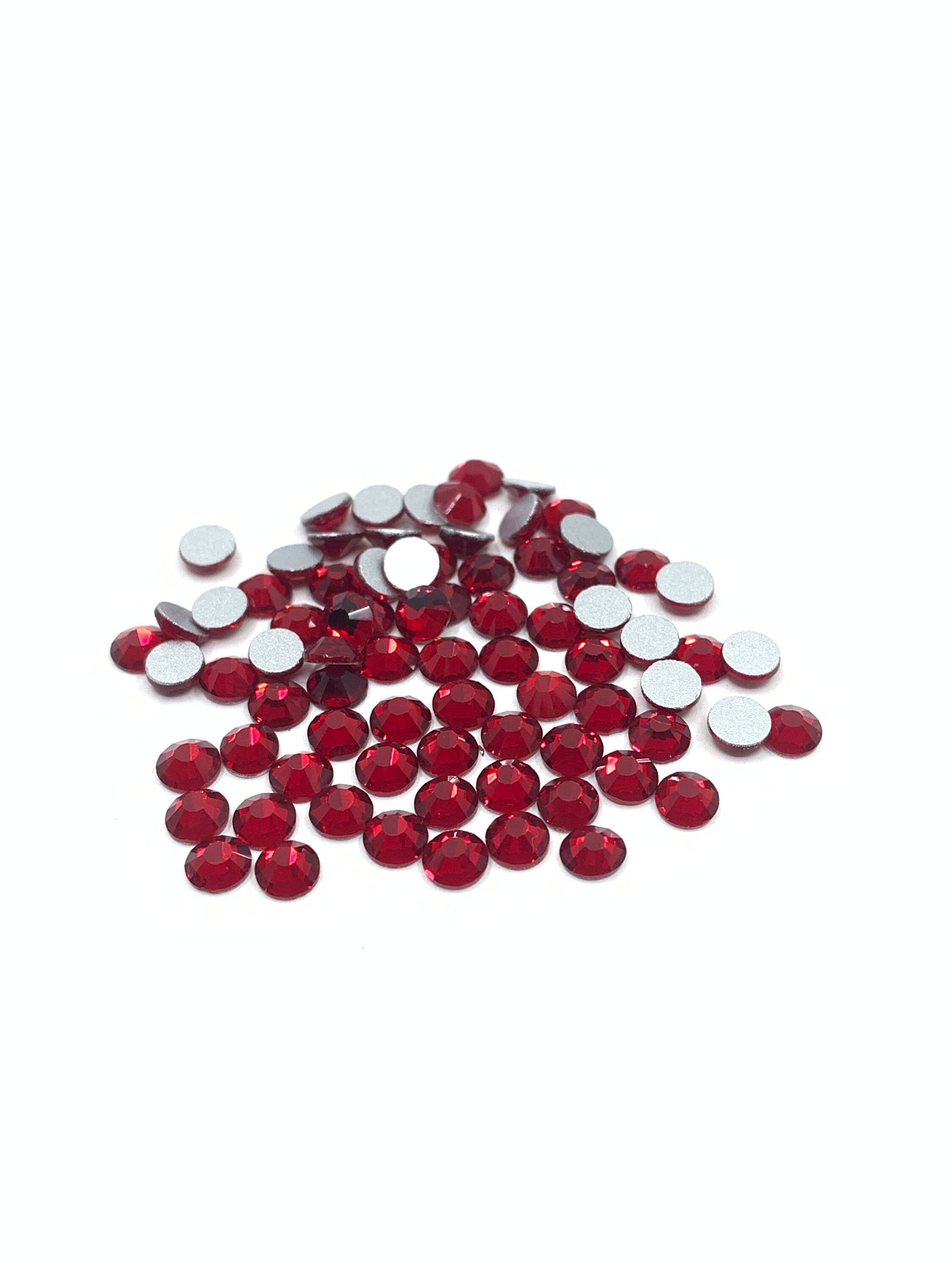 Red flat backs for embellishing