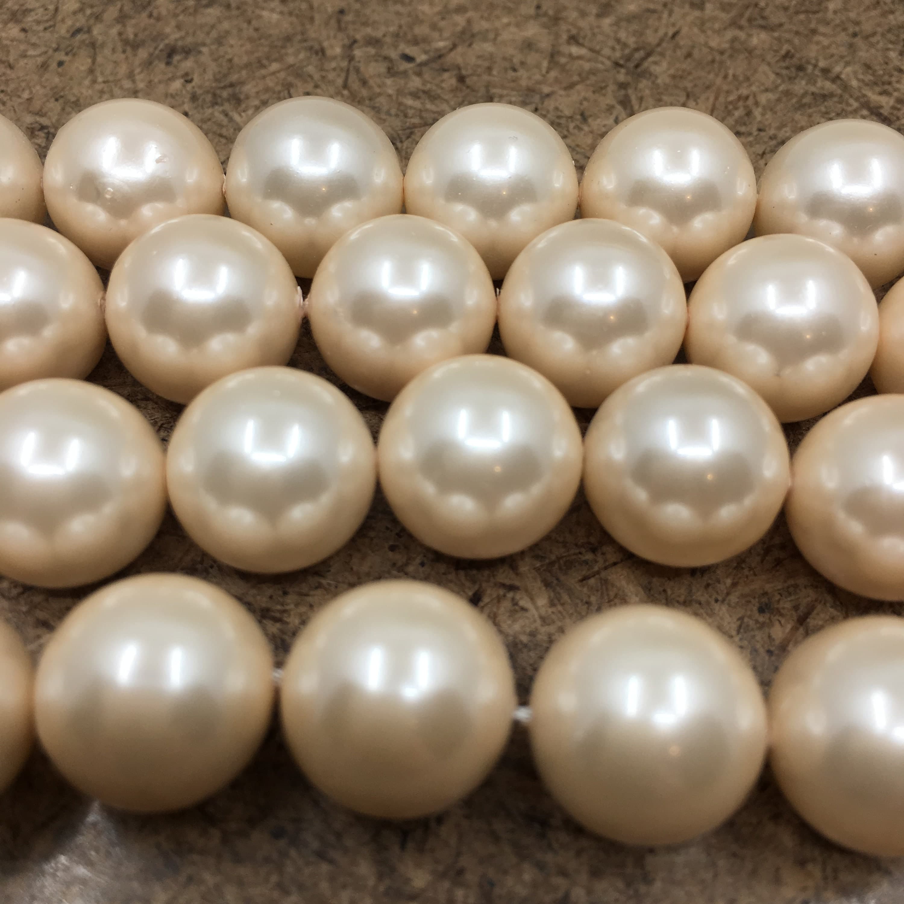 Blush Pink Shell Pearls, 8mm Pearls, 12mm Pearls,  Shell Pearl Beads, Round Shell Pearls, Full Strand Beads, Canadian Supplier - image 3