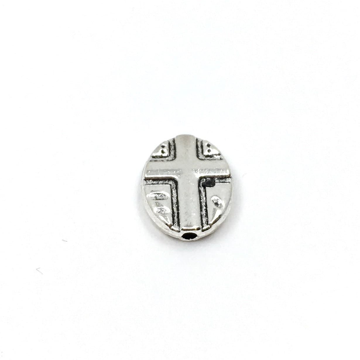 Cross Beads, Alloy Religious Beads, Religious beads, 20 Pc, Rhodium Beads, Cross Jewelry Findings, Bellaire Wholesale, Wholesale cross beads - image 5