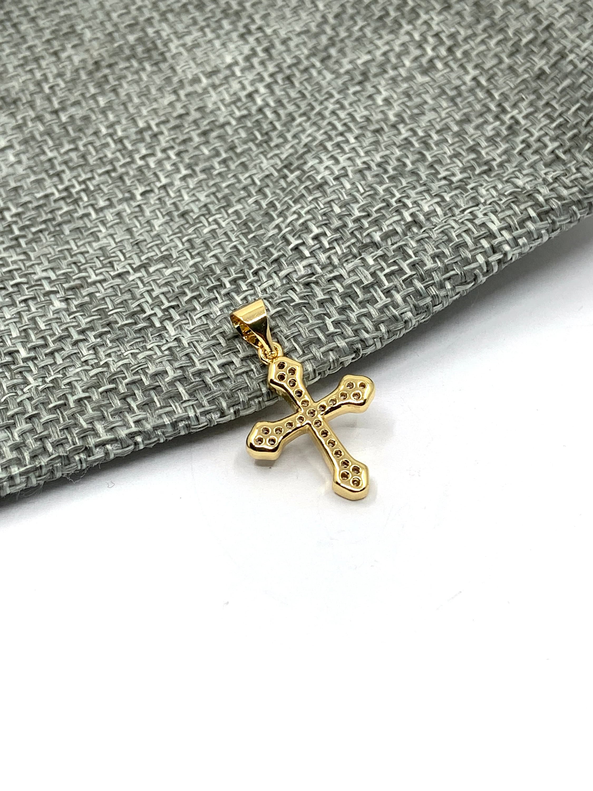 Back side of cross pendant