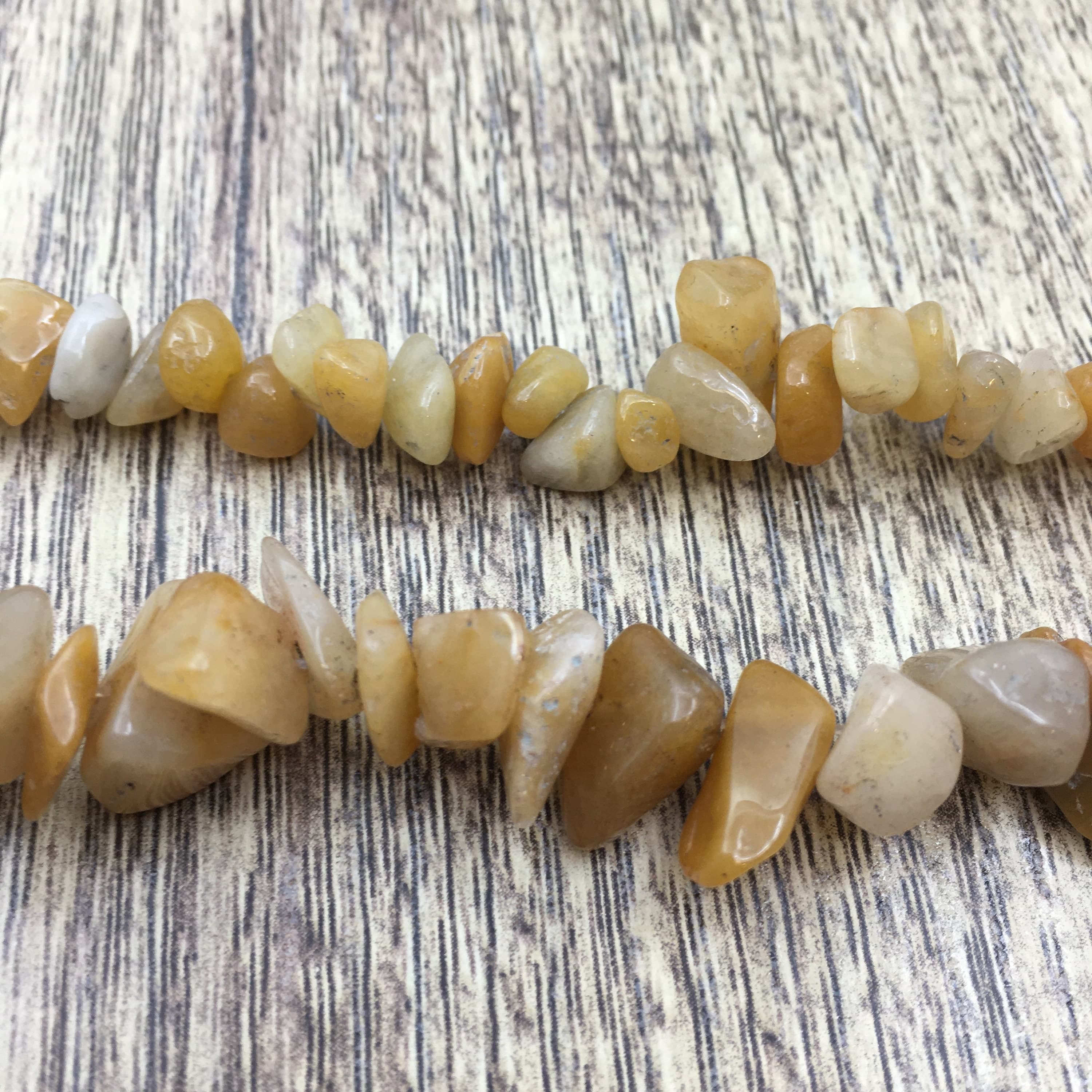 Yellow Agate Chips, Natural Color Bead, Natural Stone,5x8mm 12x8mm Beads, 32'' Long Full Strand, Semiprecious Gemstone, Wholesale Beads - image 3