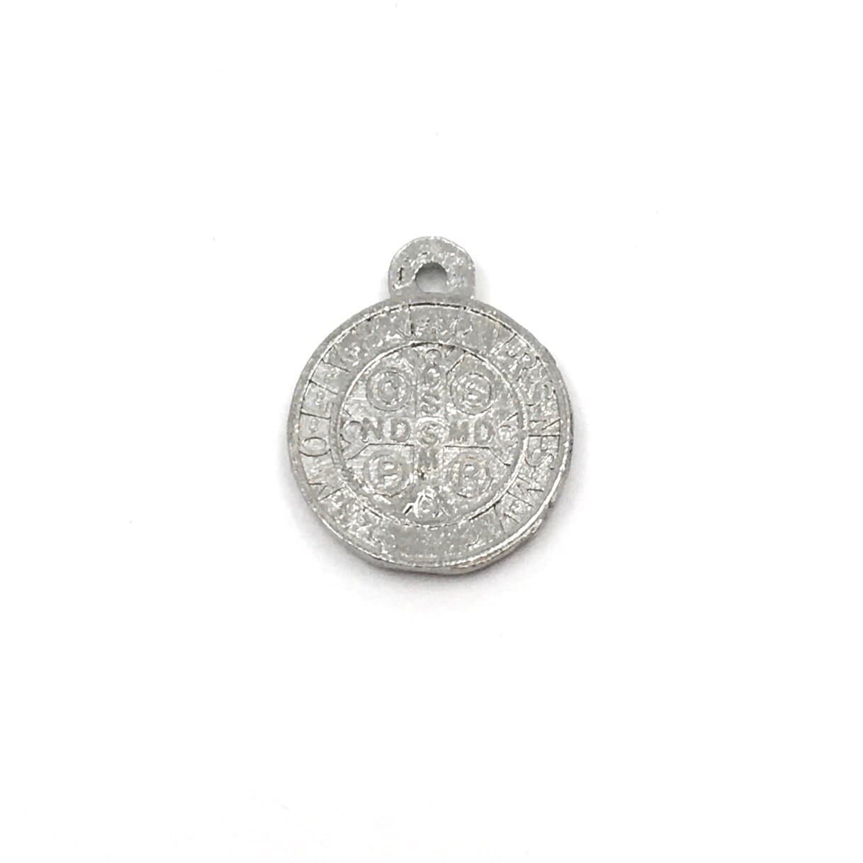 Saint Benedict Charm, St Benedict Pendant, Alloy Rhodium Charms, St Benedict Charm Pendant, Bellaire Wholesale, Bulk Buy, Religious, 15pcs - image 4