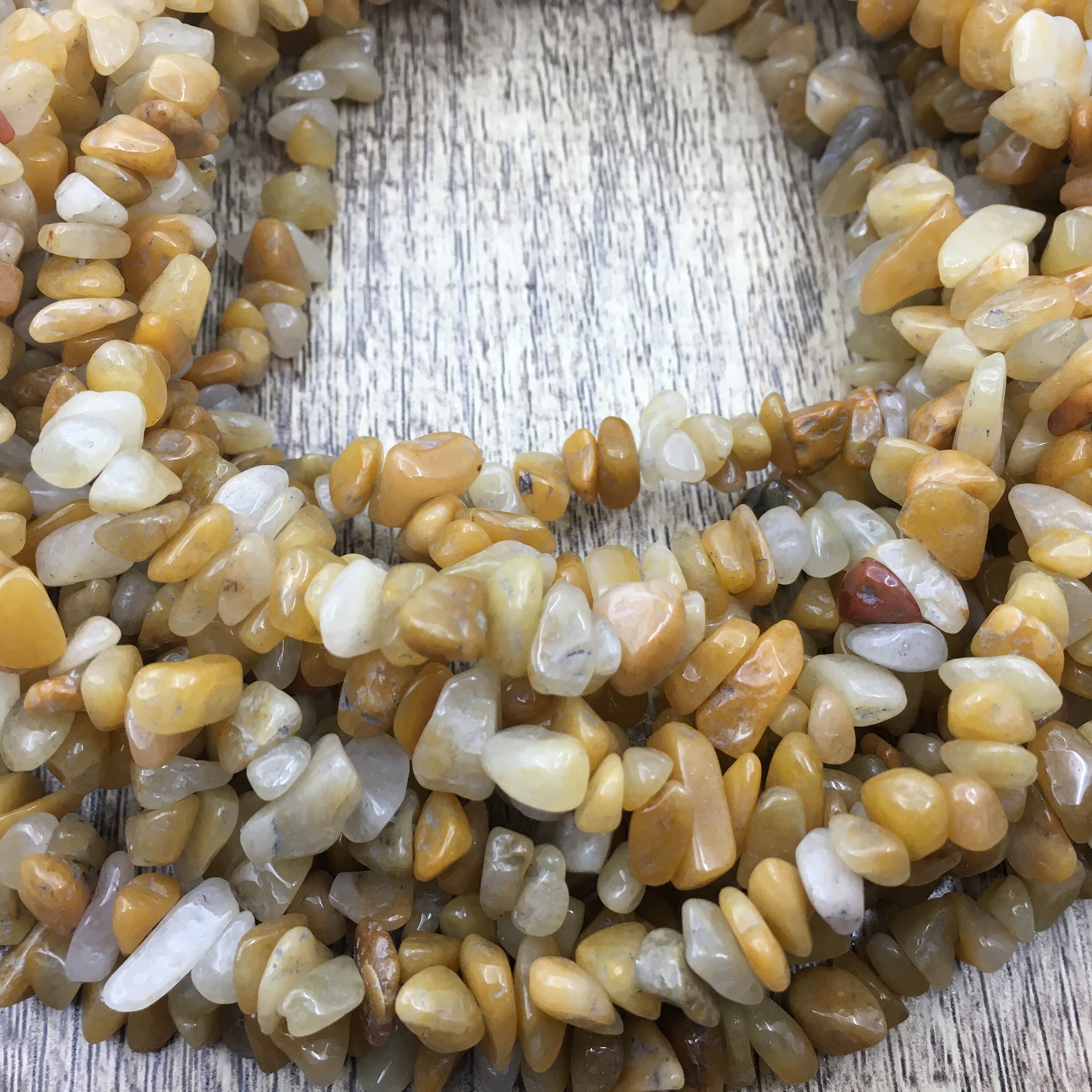 Yellow Agate Chips, Natural Color Bead, Natural Stone,5x8mm 12x8mm Beads, 32'' Long Full Strand, Semiprecious Gemstone, Wholesale Beads