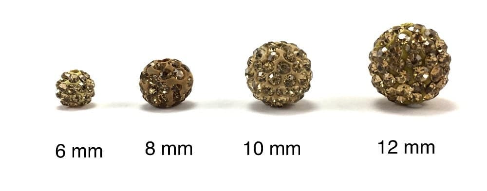10mm Dull Gold Rhinestone Bead, 10mm Disco bead, Dull Gold bead, 10mm Dull Gold beads, crystal bead, small crystal bead, Canadian Supplier - image 3