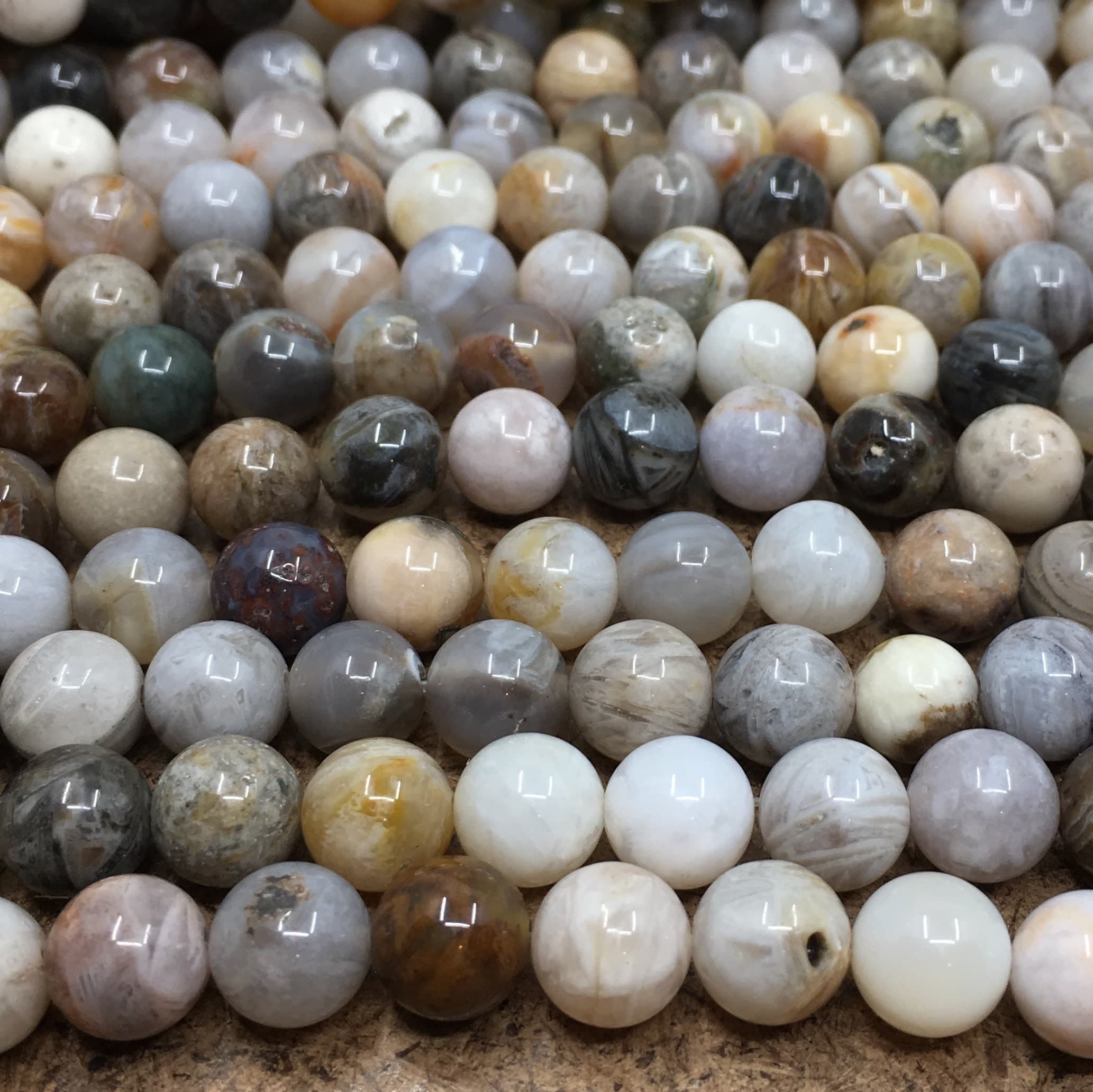 Bamboo Agate Stone Beads, 4mm, 6mm, 8mm, 10mm, Canadian Supplier, Bulk Buy Healing Stone, Beading Supplier - image 3