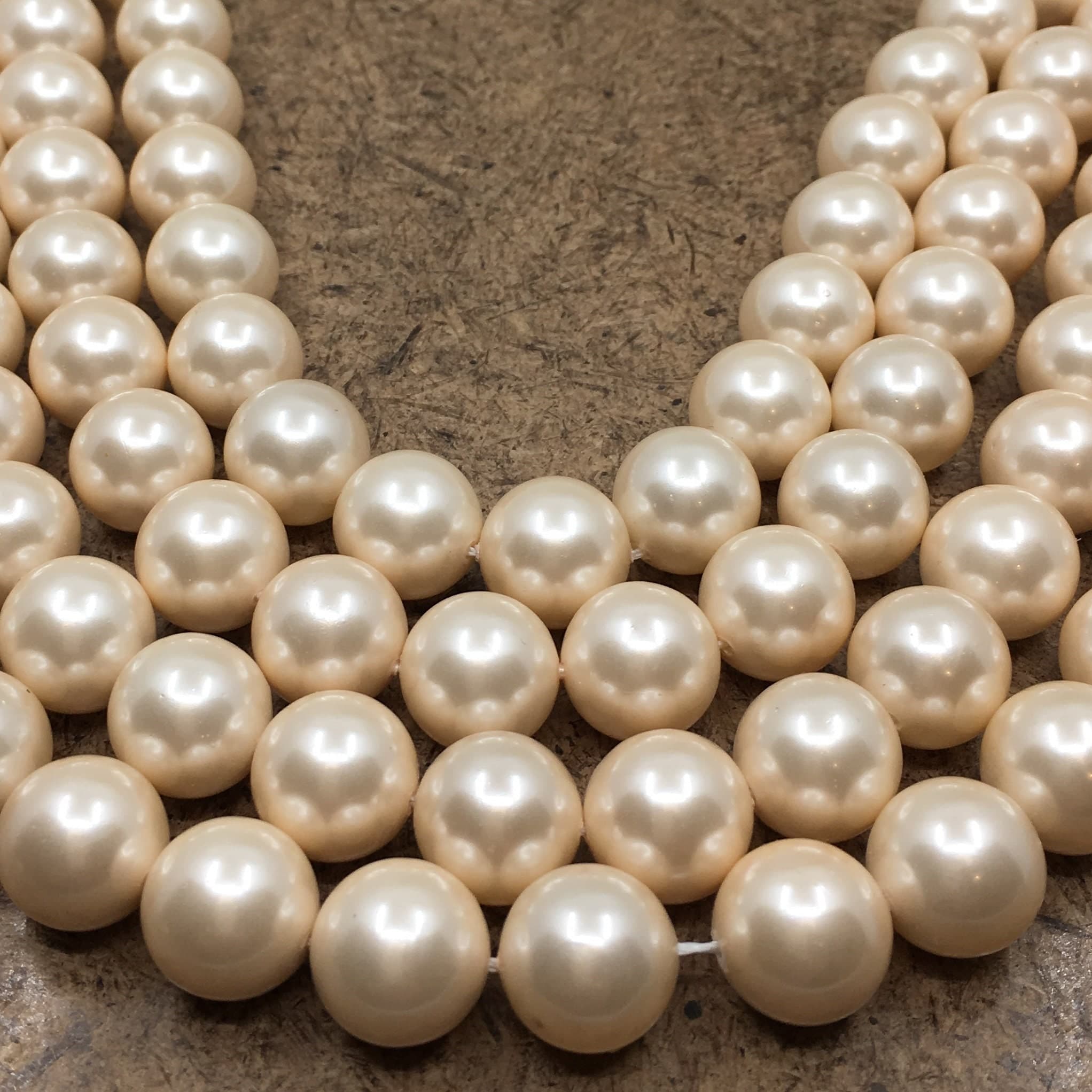 Blush Pink Shell Pearls, 8mm Pearls, 12mm Pearls,  Shell Pearl Beads, Round Shell Pearls, Full Strand Beads, Canadian Supplier - image 4