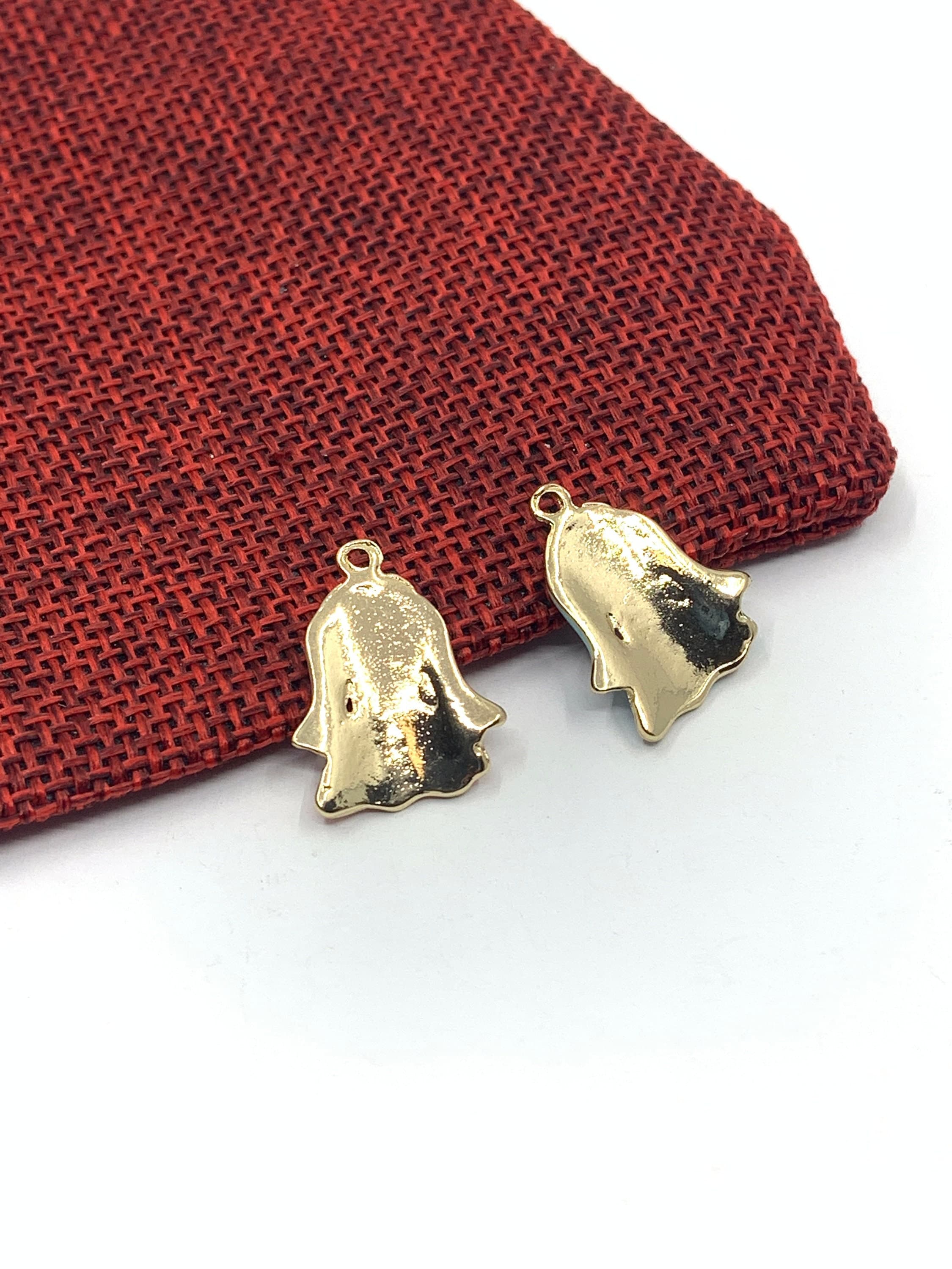 Pink Blue Dress Charm, 8pcs, Enamel Cloth Charms, Gold tone, Jewelry Making, Finding, Accessories, Canadian Supplier, Bellaire Wholesale - image 5