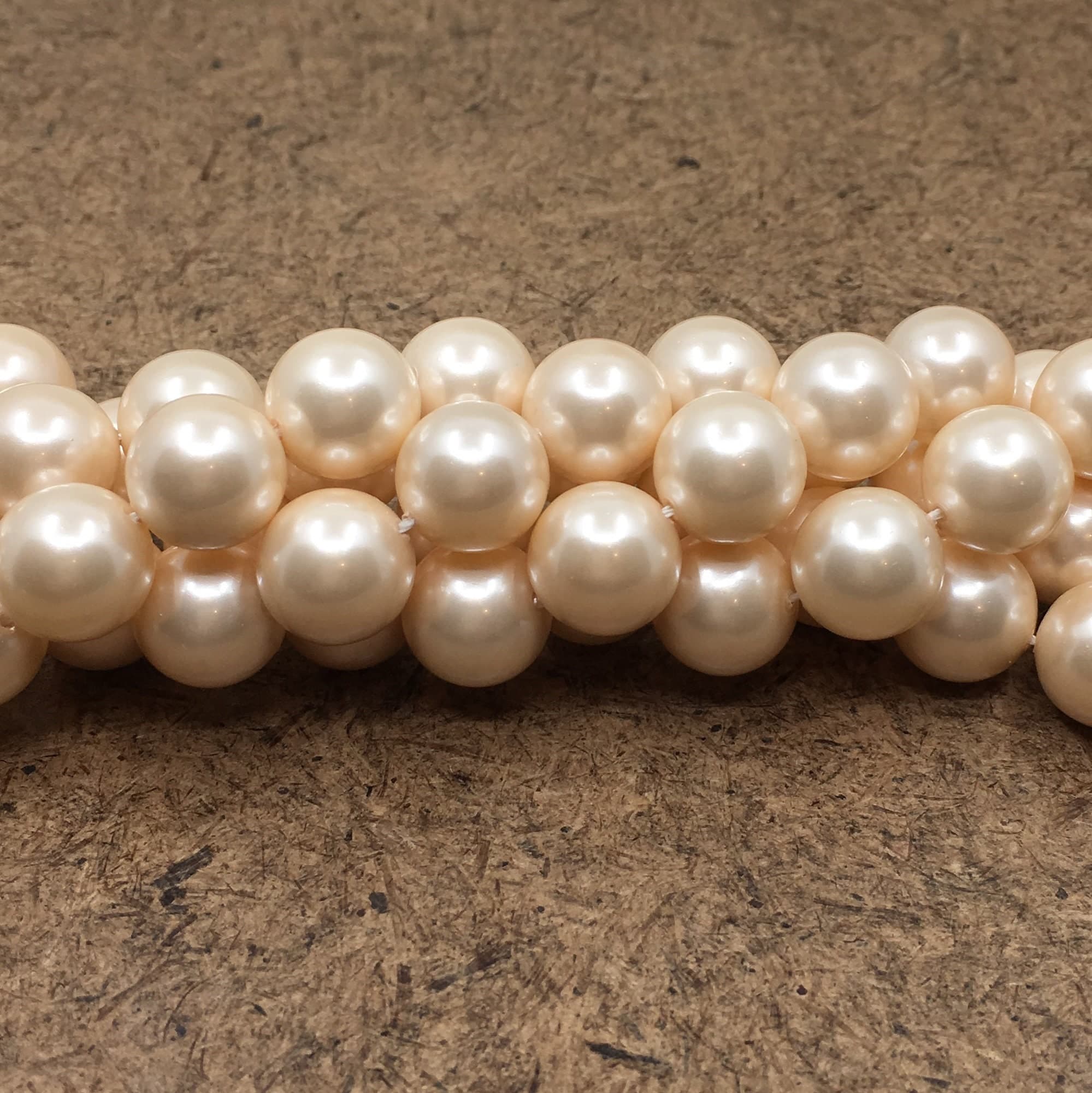 Blush Pink Shell Pearls, 8mm Pearls, 12mm Pearls,  Shell Pearl Beads, Round Shell Pearls, Full Strand Beads, Canadian Supplier