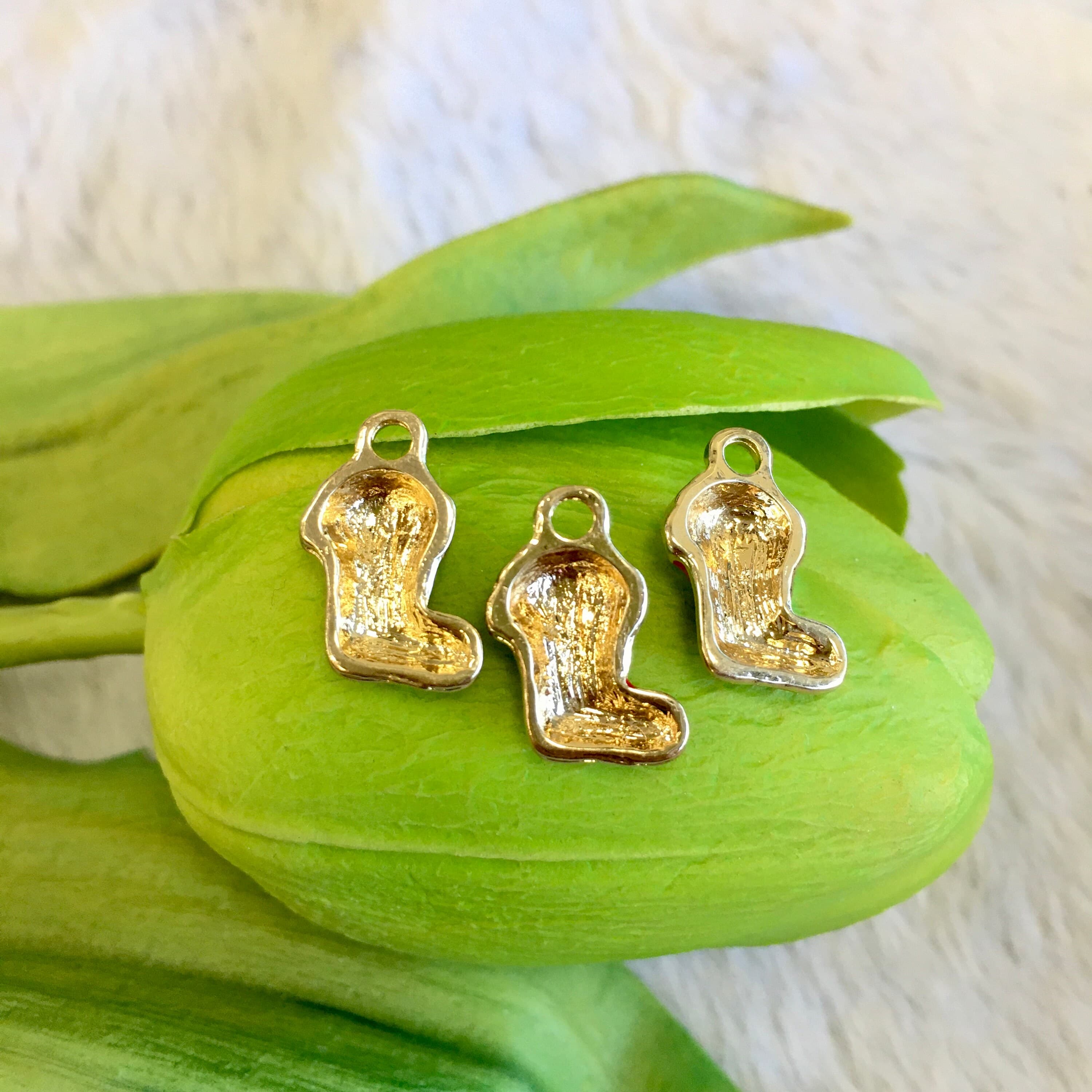 Christmas Stocking Charm, Enamel Christmas Stocking Stuffer Charm, Christmas Pendant, 6pc, Holiday Charm, Bulk, Bellaire Wholesale, Supplier - image 3