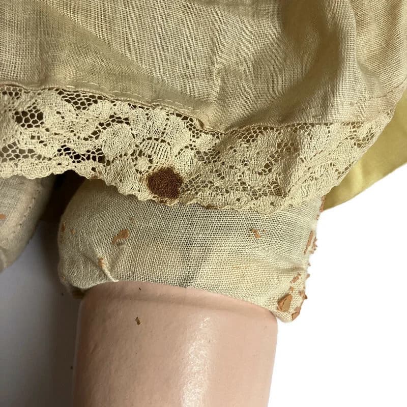1920s Composition Baby Doll: 27" Antique Sleep Eyes, Smocked Dress - image 4
