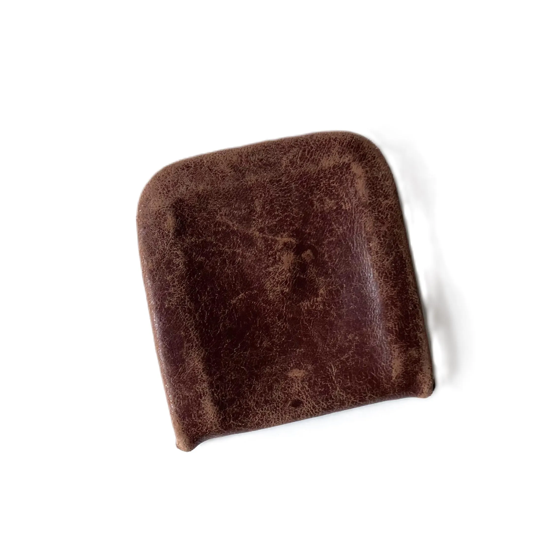 Vintage Brown Calf Leather Coin Purse: Universal Bifold Wallet (3x3 Inches) - image 3