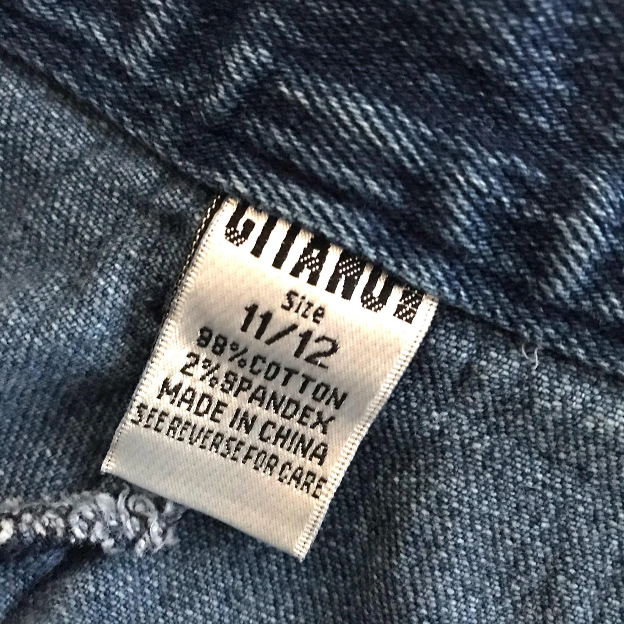 Vintage 80s Gitano Denim Shorts: High Waist Zipper Pocket, Kids Size 11/12 - image 5