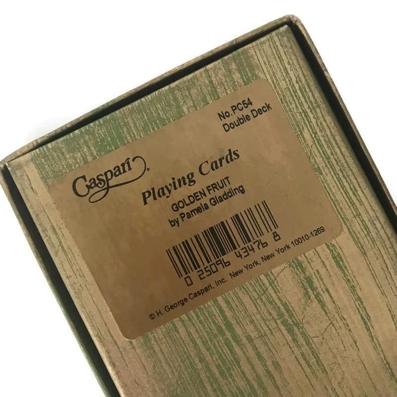 Vintage Caspari Playing Cards: Golden Fruit, Pamela Gladding Dual Deck - image 4