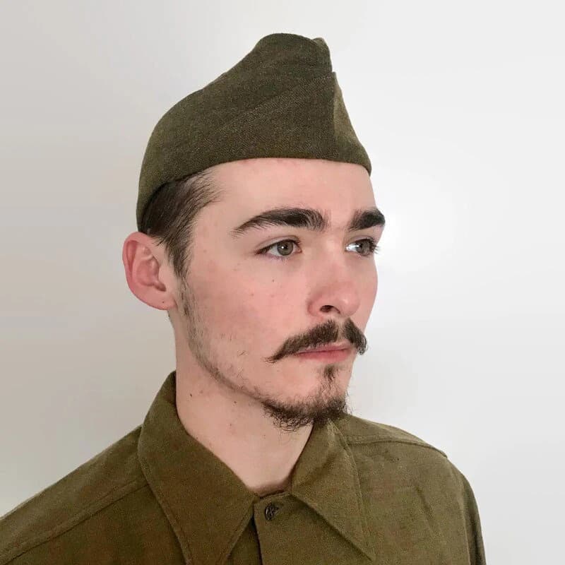 Vintage WWII Infantry Garrison Cap: US Military Issue