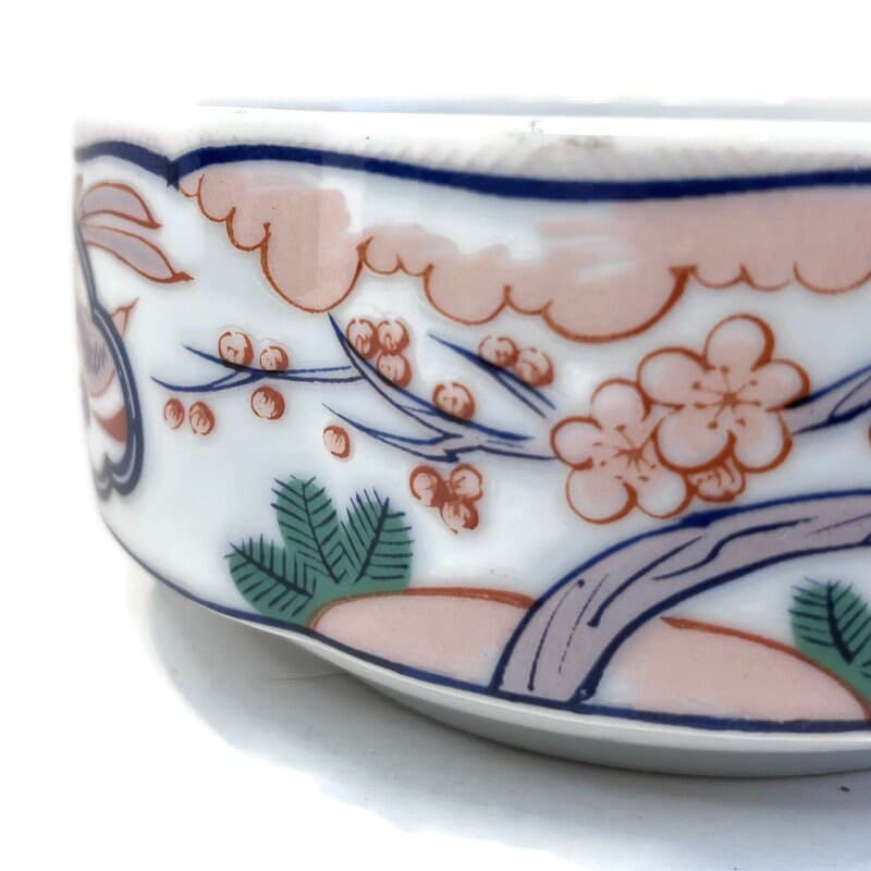 Vintage Georges Briard Heirloom Bowl: Asian Modern Cherry Blossom Bamboo Fine China - image 5