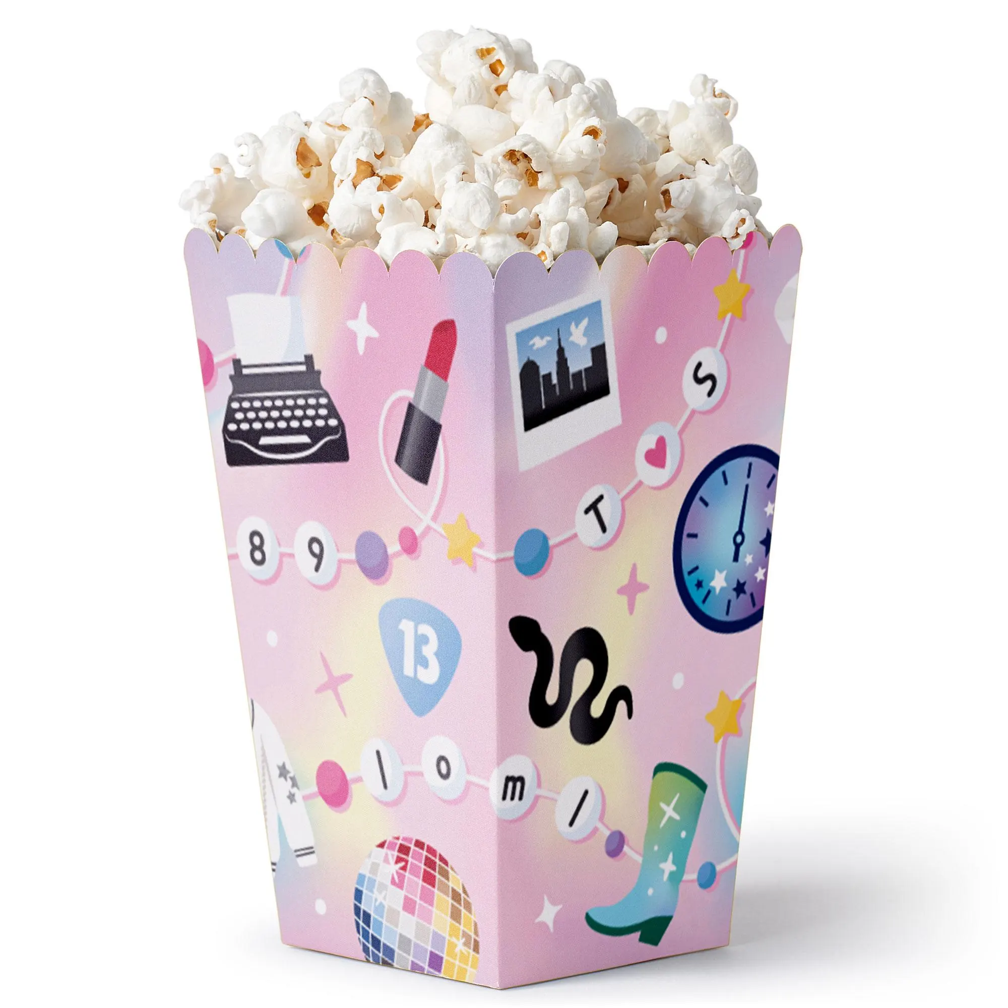 In My Party Era - Celebrity Concert Party Favor Popcorn Treat Boxes - Set of 12