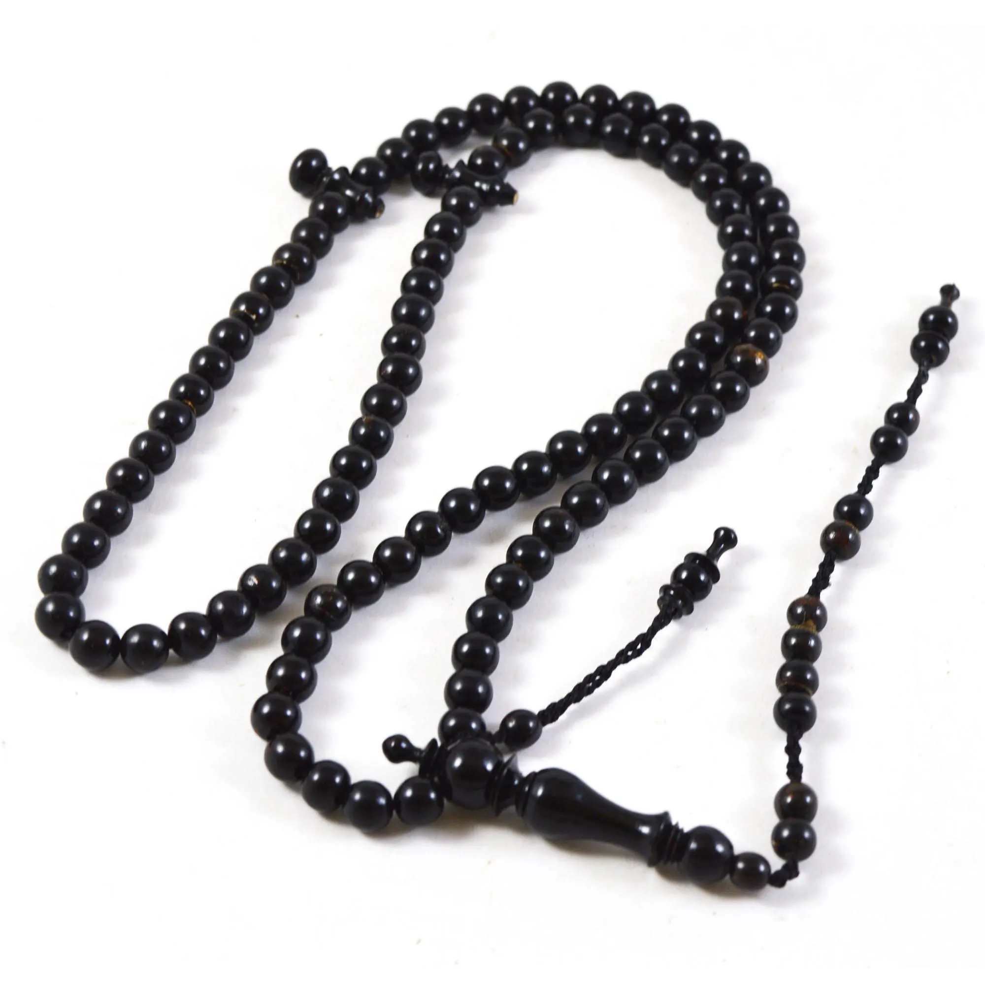 Indahcraft- Yusr Black Coral Sea Muslem Dikr Misbaha islamic Prayer Beads