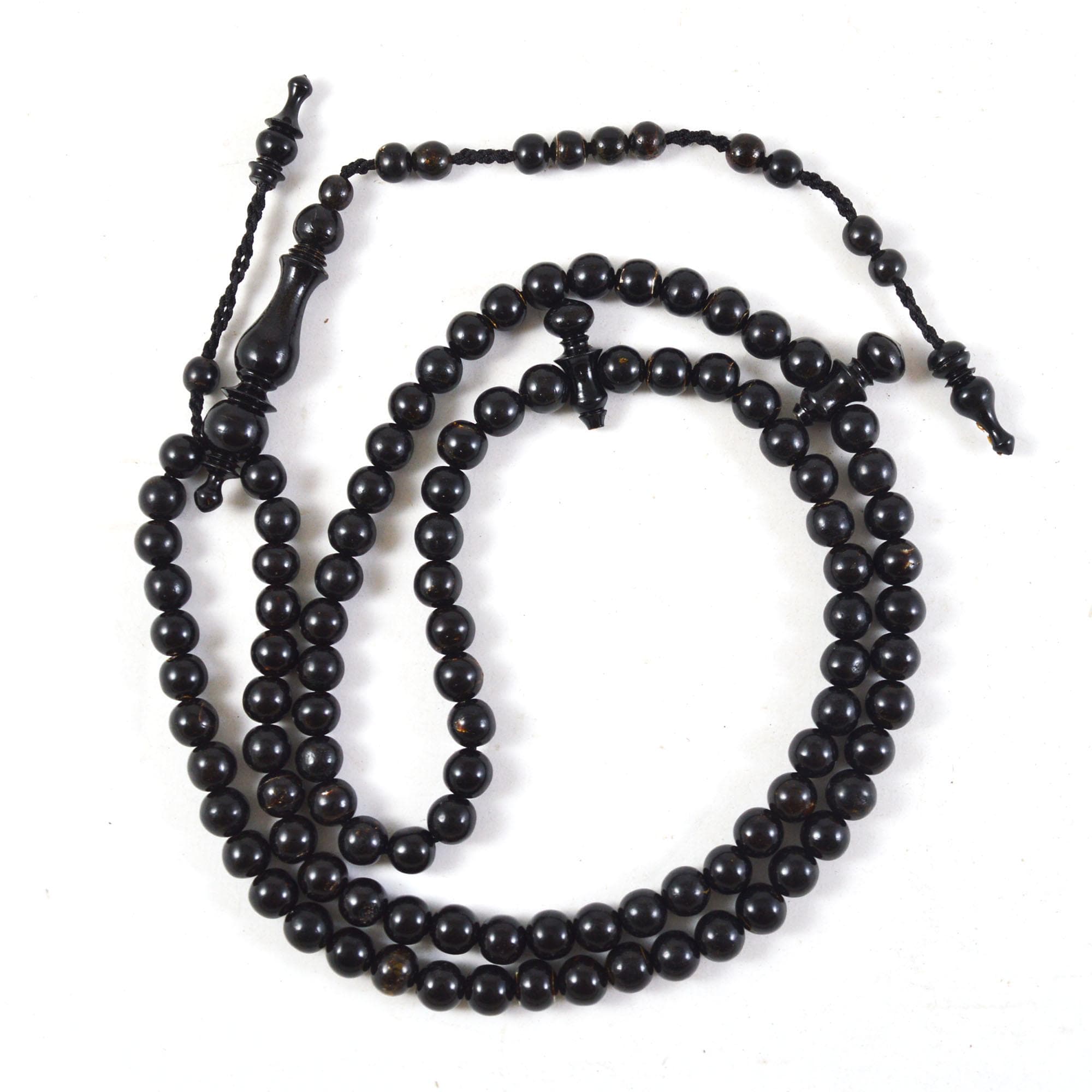 Indahcraft- Yusr Black Coral Sea Muslem Dikr Misbaha islamic Prayer Beads - image 3