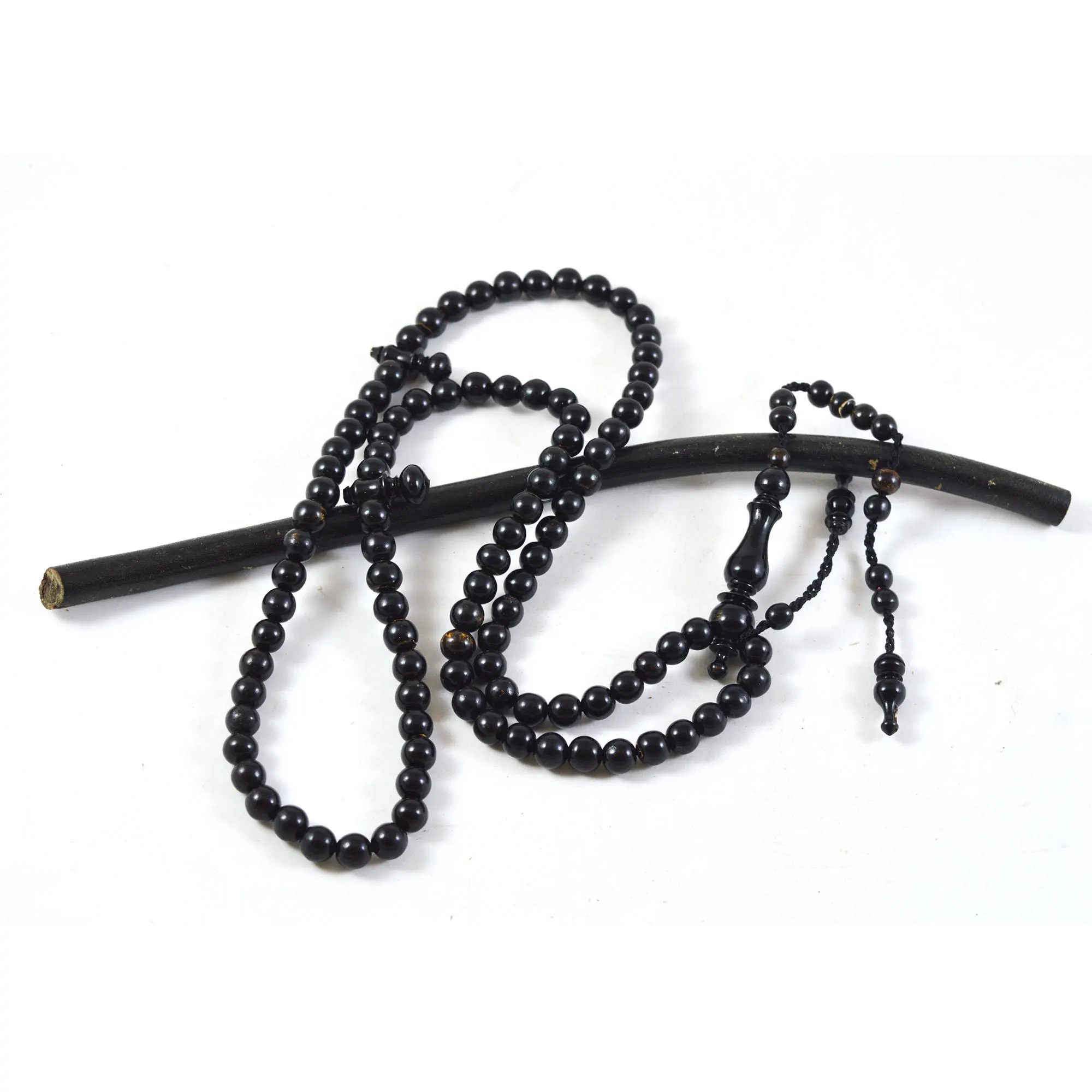 Indahcraft- Yusr Black Coral Sea Muslem Dikr Misbaha islamic Prayer Beads - image 5
