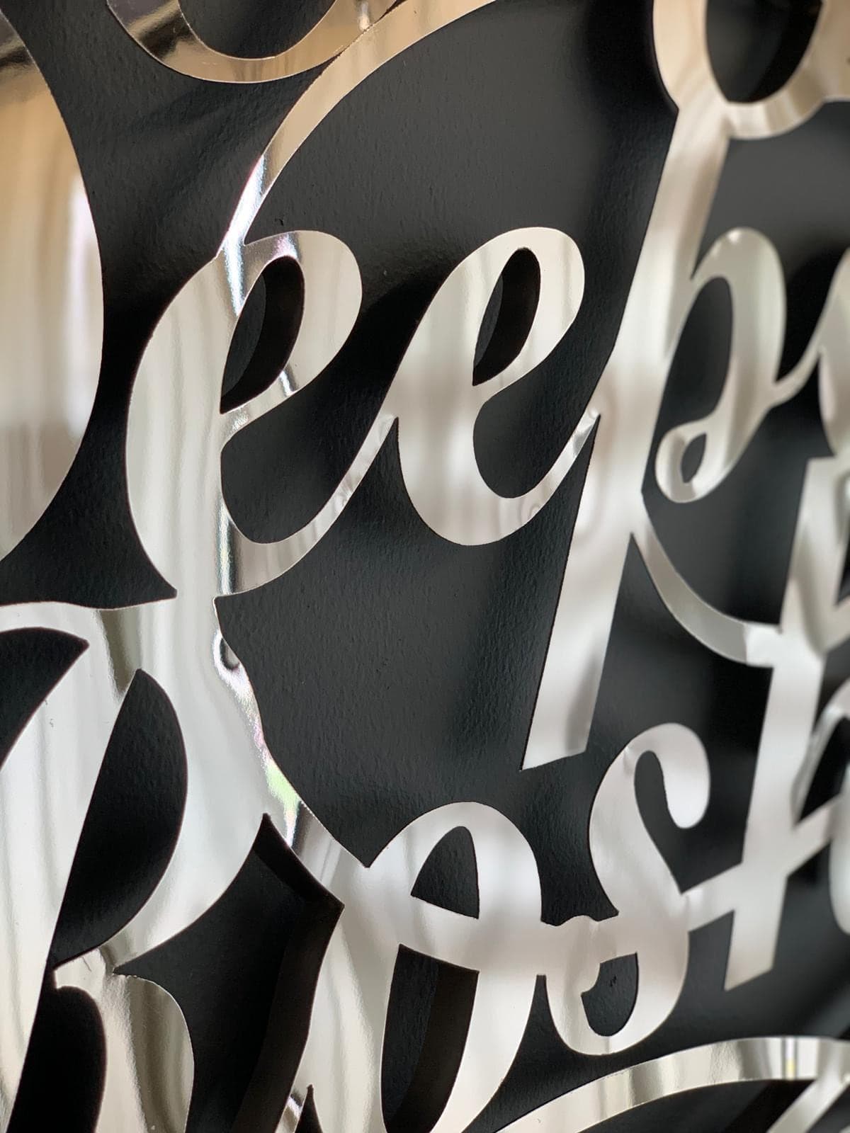 Custom Name Sign Custom Stainless Steel Name Wall Art, 24x24 Mirror Finish Script - image 3