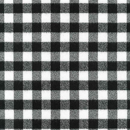 Mammoth Flannel Black and White SRKF-16944-1 WHITE Buffalo Check