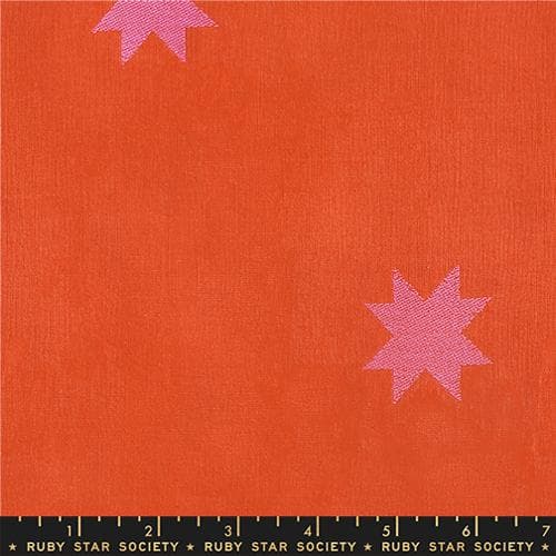 Warp Weft Mystic Fable Red RS4155 11 Ohio Stars on Red by Alexia Abegg of Ruby Star Society
