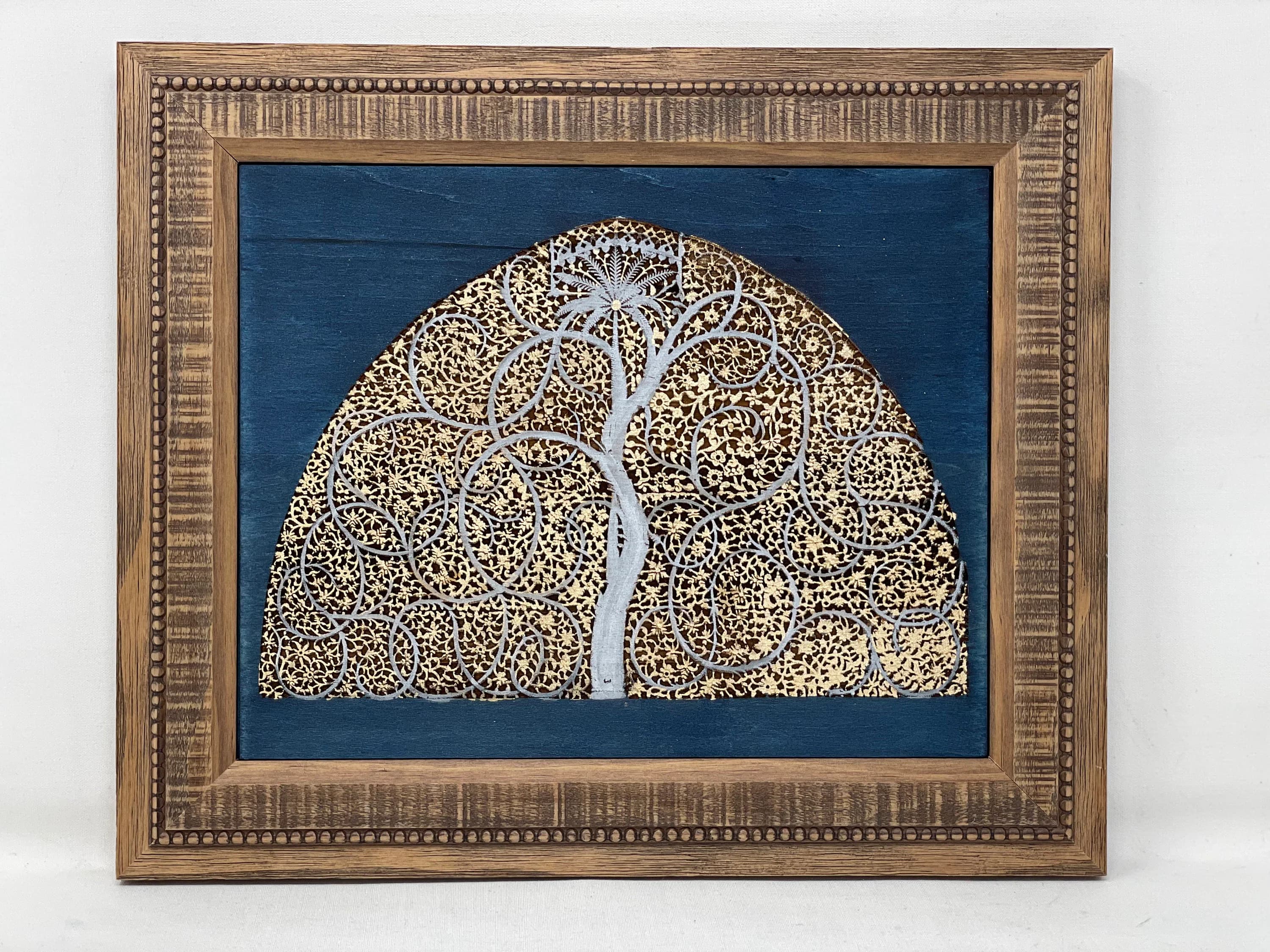 The Arabesque® Medieval Indian Tree of Life Arabesque; Indian art;  Wooden Wall Art; Islamic Art;