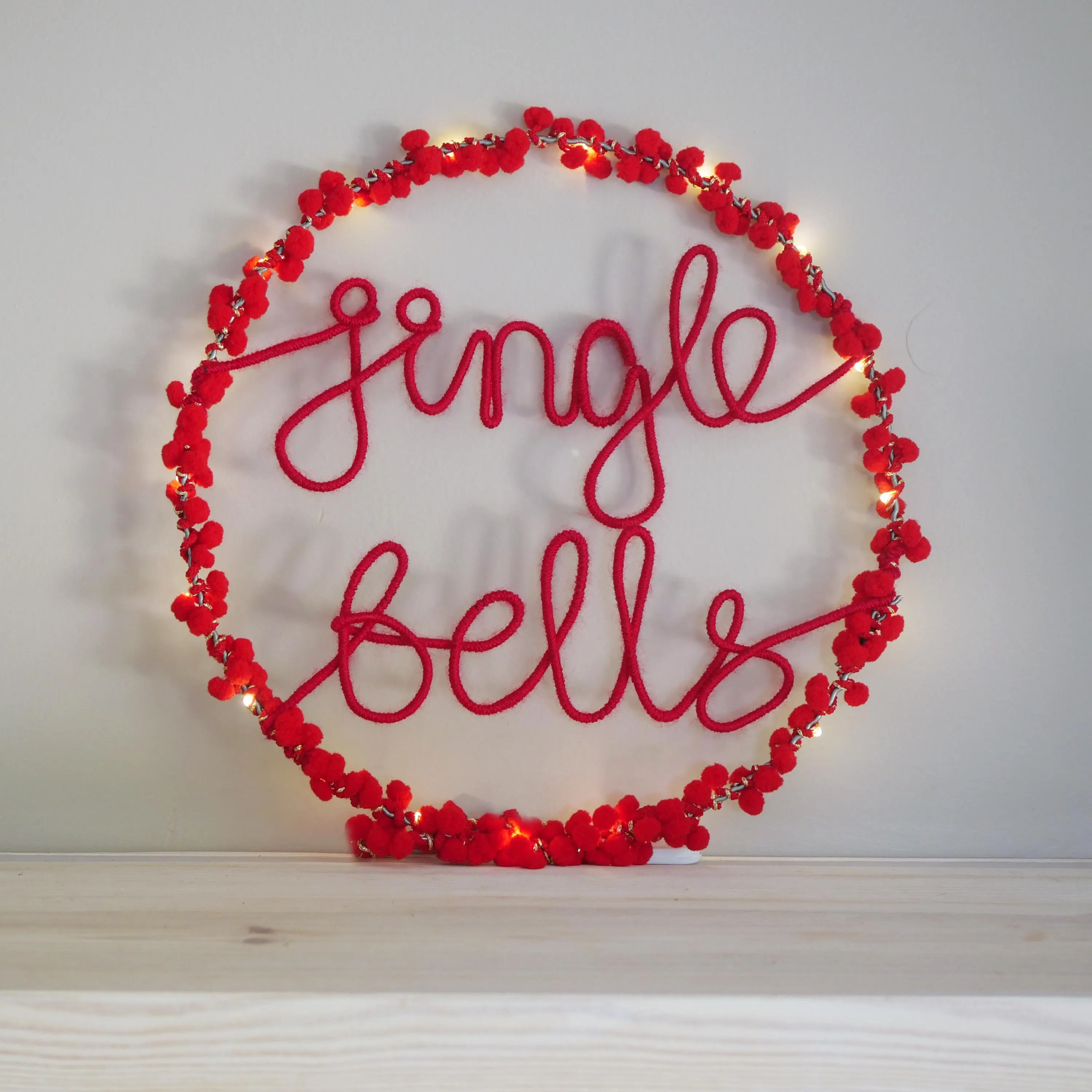 Jingle Bells Christmas Wreath: Handmade Holiday Door Decor - image 5