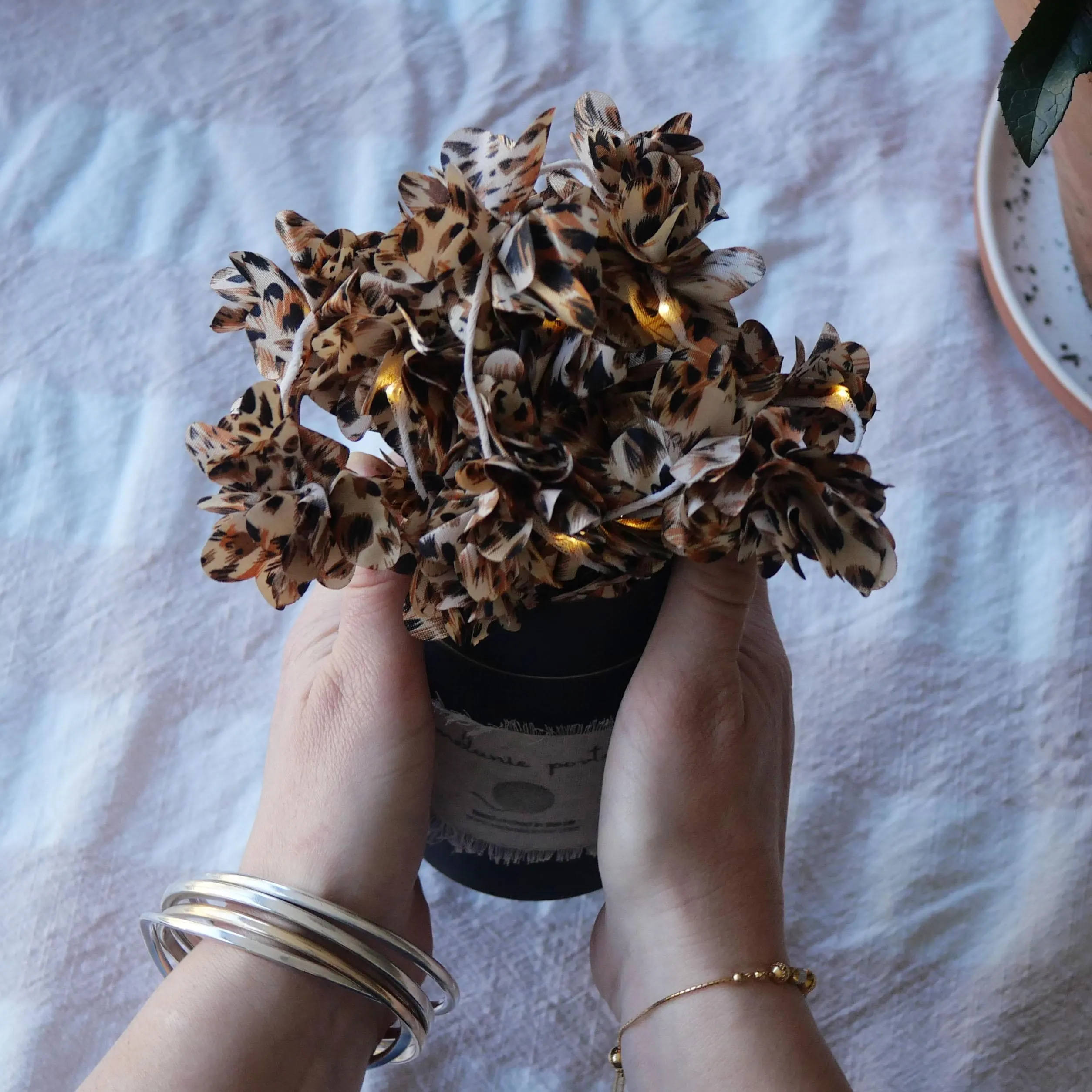 Leopard Print Flower Fairy Lights | Wedding Decorations | Petal String Lights - image 5