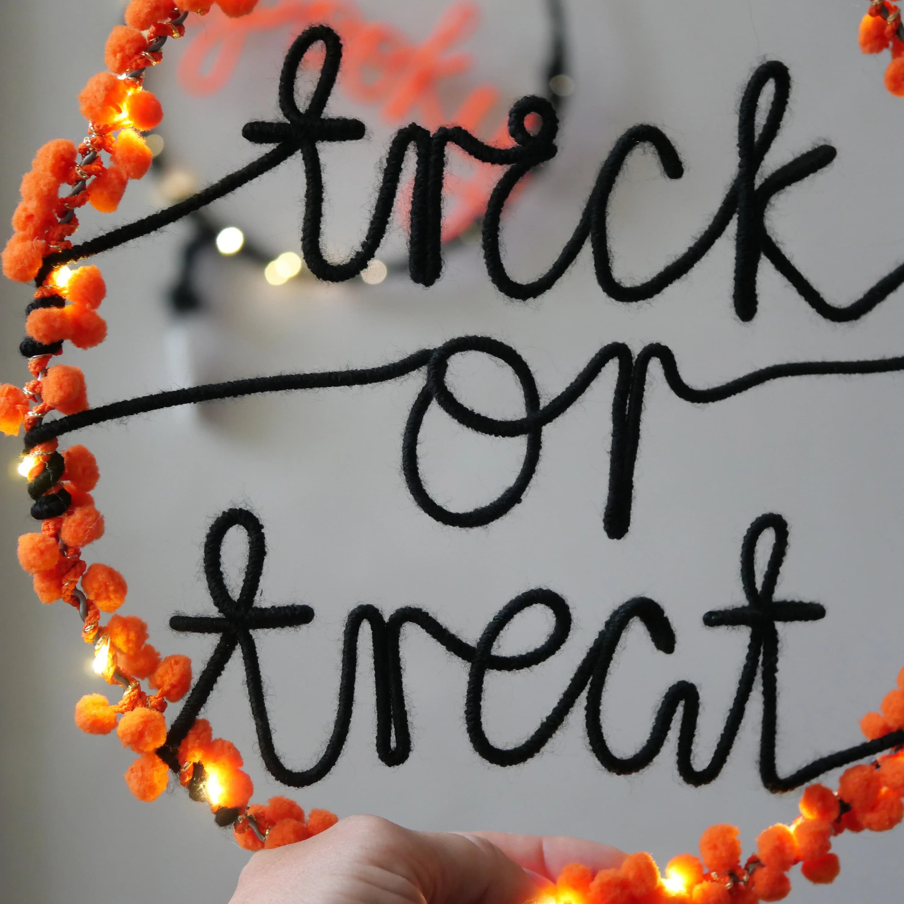 Trick or Treat Halloween Sign | Light Up Halloween Wall Decor - image 2